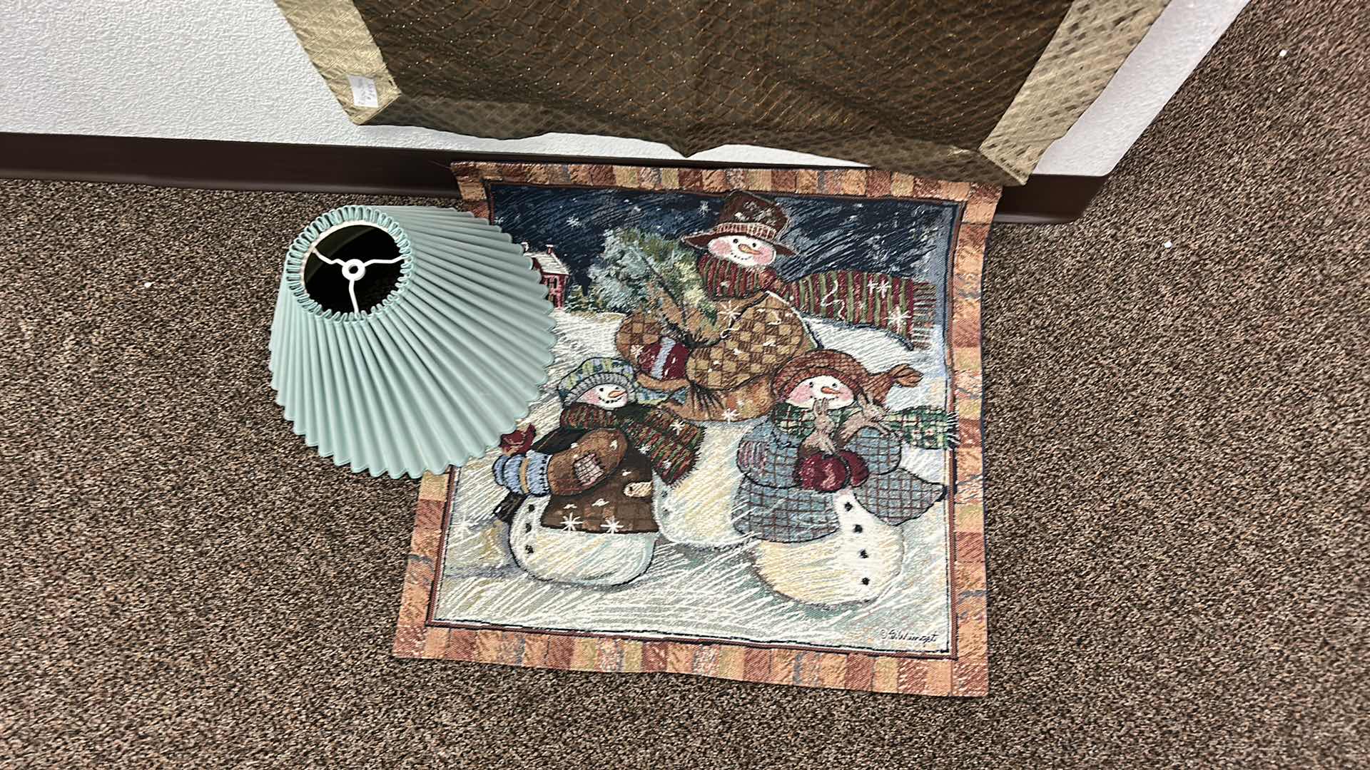 Photo 1 of HOME LINENS, 2 TABLE RUNNERS 2 SHAM COVERS AND LAMPSHADE