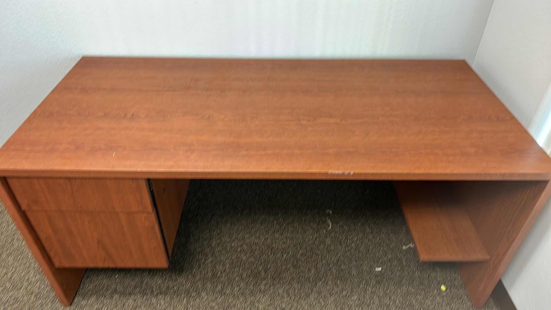Photo 1 of DESK WITH TWO DRAWERS 
66" x 30"
