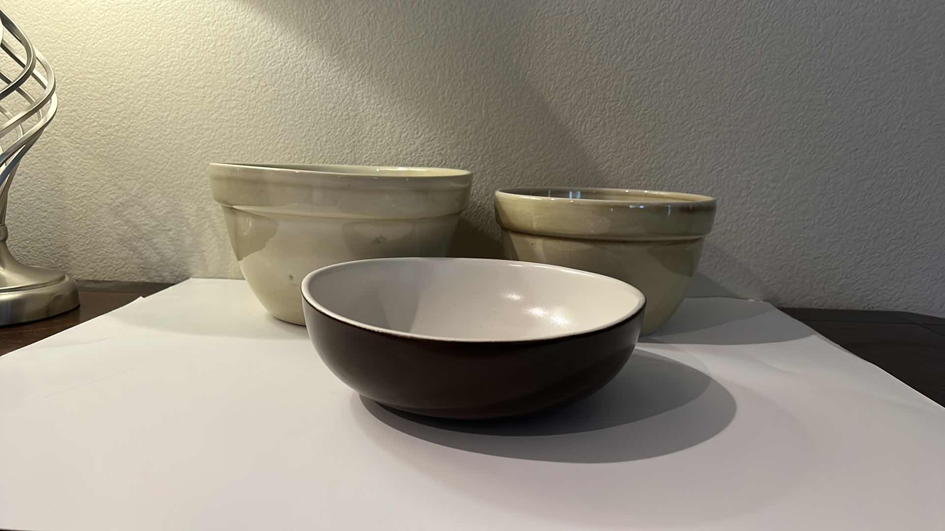Photo 1 of KITCHEN ACCESSORIES - THREE CERAMIC BOWLS