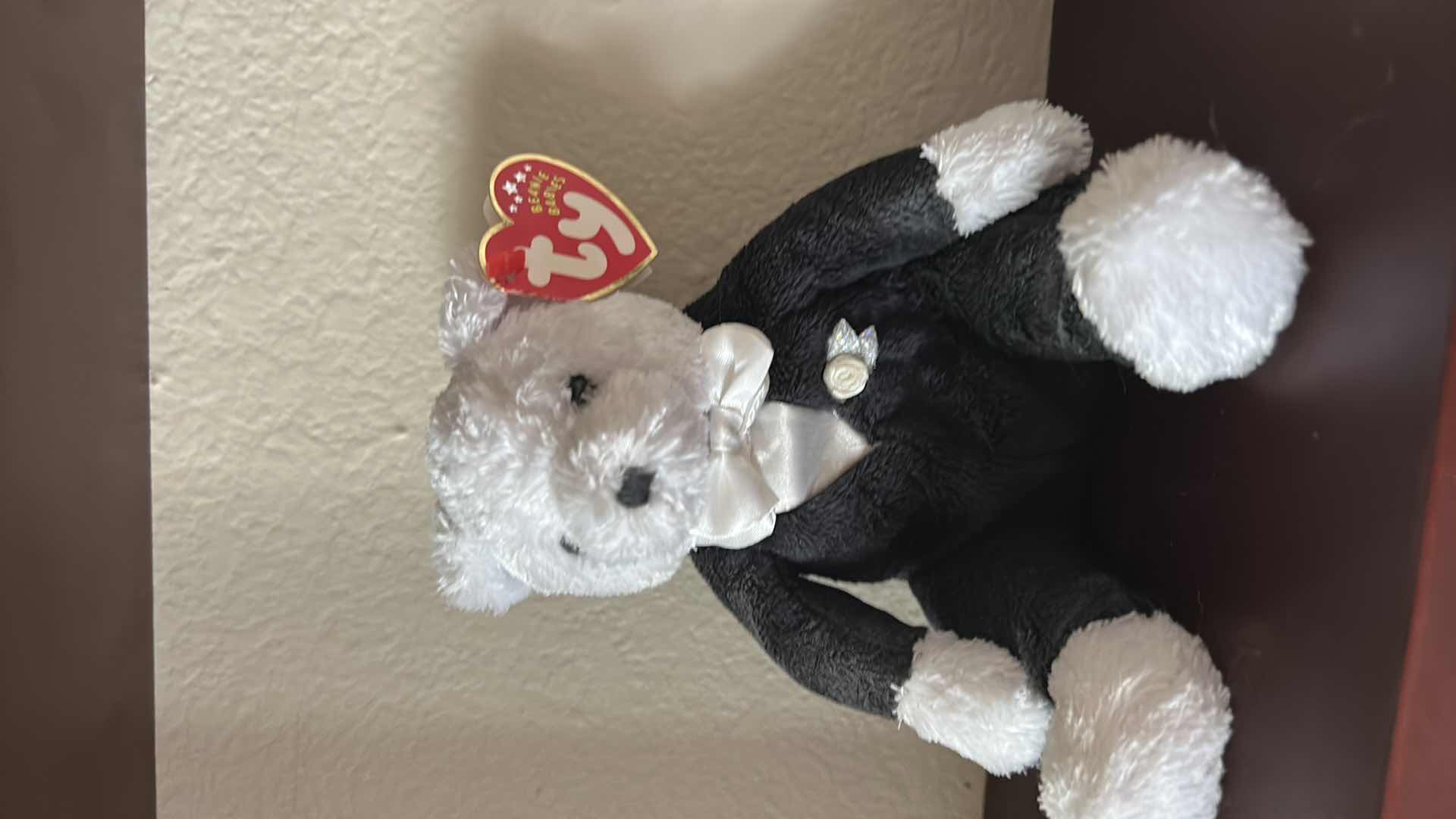 Photo 1 of 2 - COLLECTIBLE TY BEANIE BABIES BRIDE AND GROOM