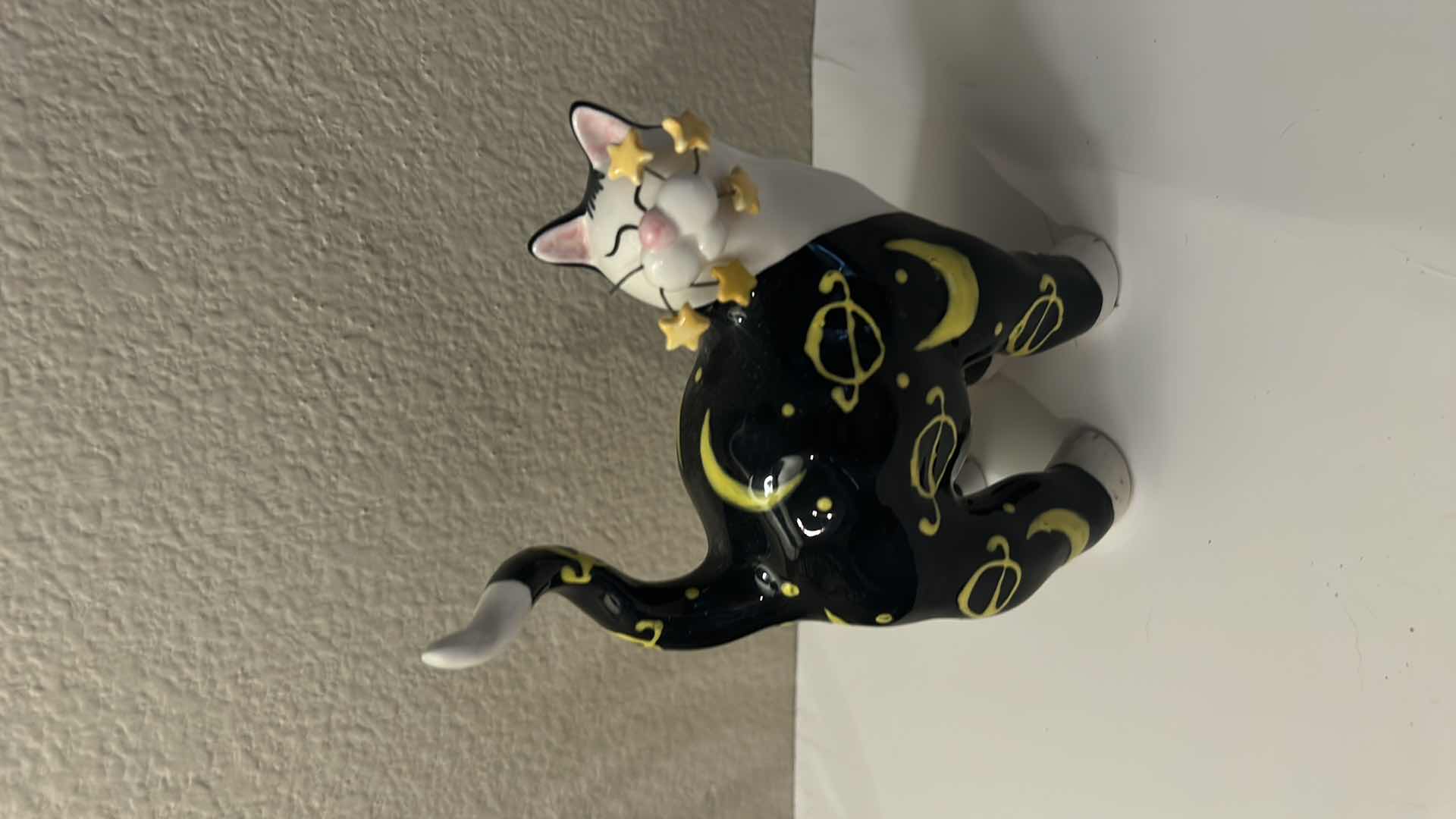 Photo 6 of 3 VINTAGE CAT COLLECTIBLES,  TALLEST 6.5” (2 SIGNED PORCELAIN LACOMBE) 