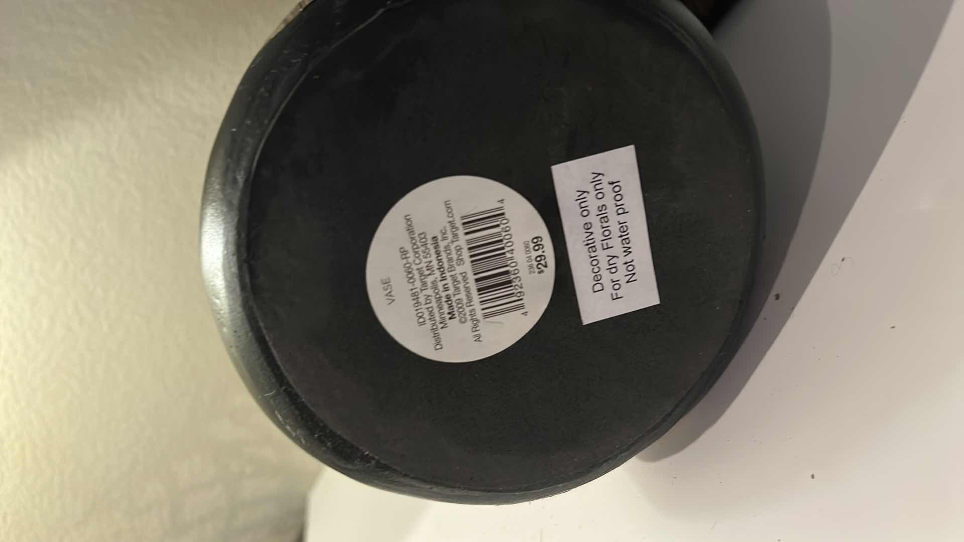 Photo 1 of HOME DECOR -  2 CERAMIC VASES H14” $30 ea