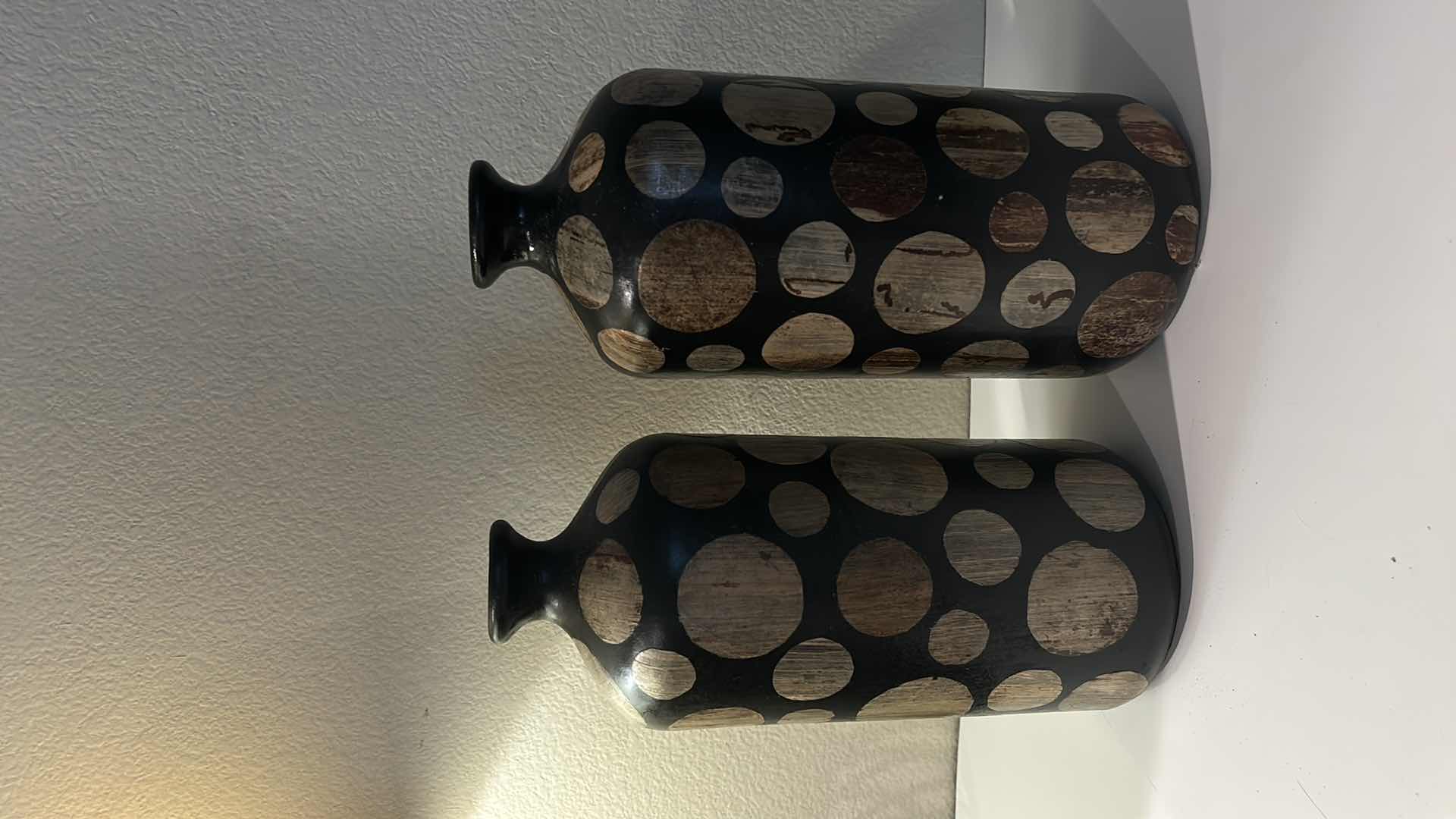 Photo 1 of HOME DECOR -  2 CERAMIC VASES H14” $30 ea