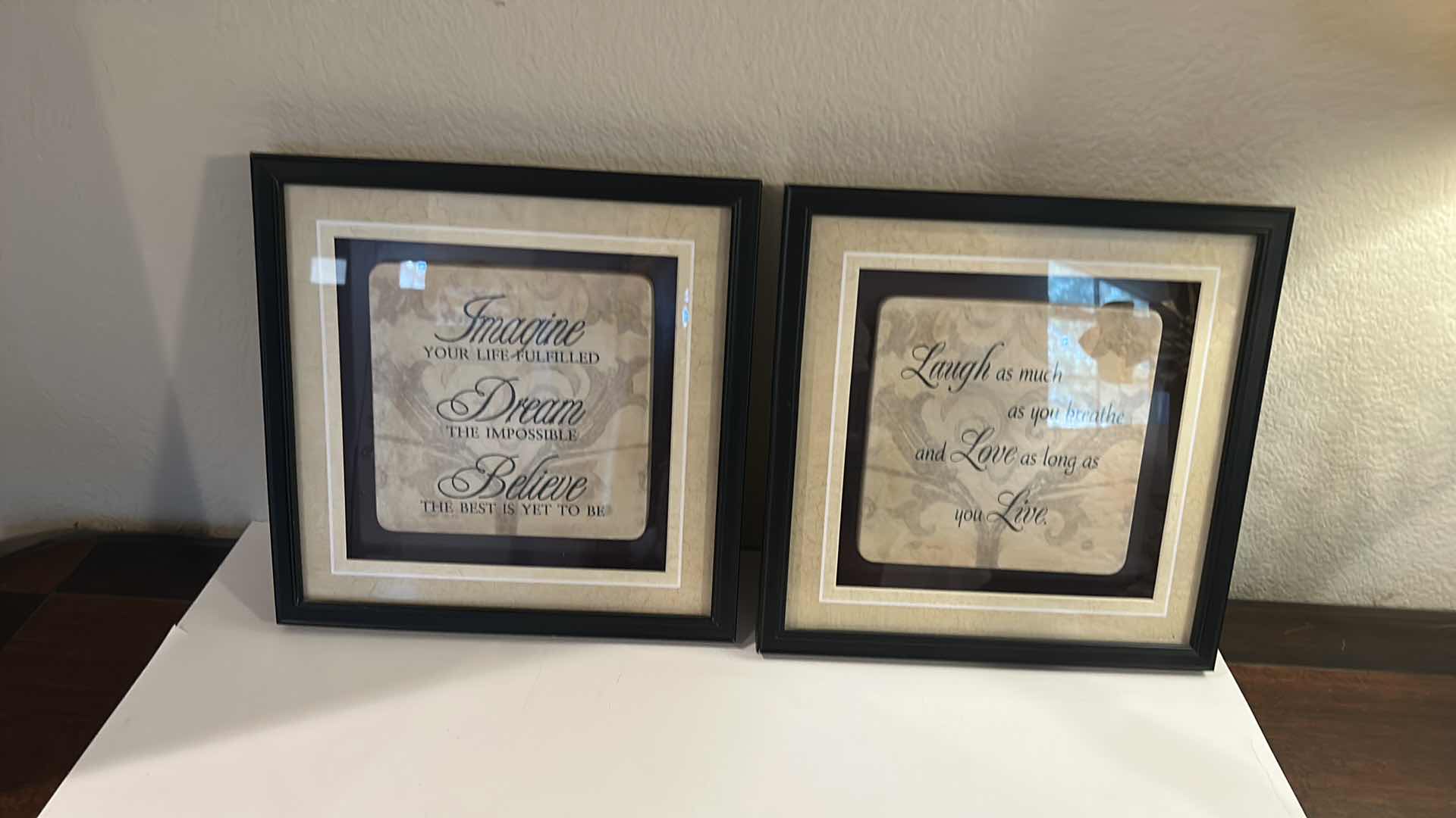 Photo 1 of 3 PIECE HOME DECOR - FRAMED TILES 12” x 12”  AND CERAMIC CROSS H14”