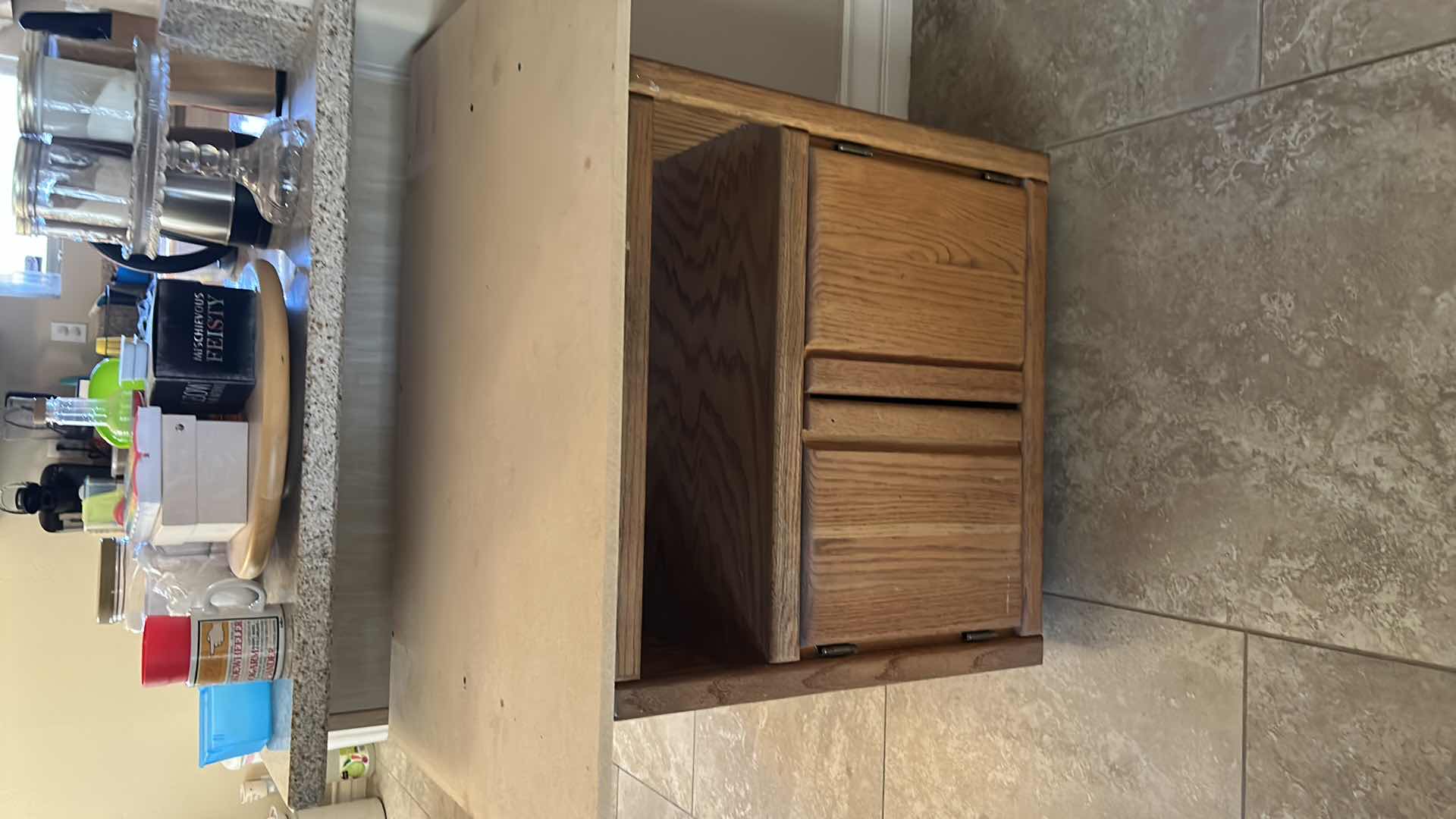 Photo 2 of CUSTOM WORK STATION/DESK/TABLE ON WHEELS 34” x 24” x H30.5”