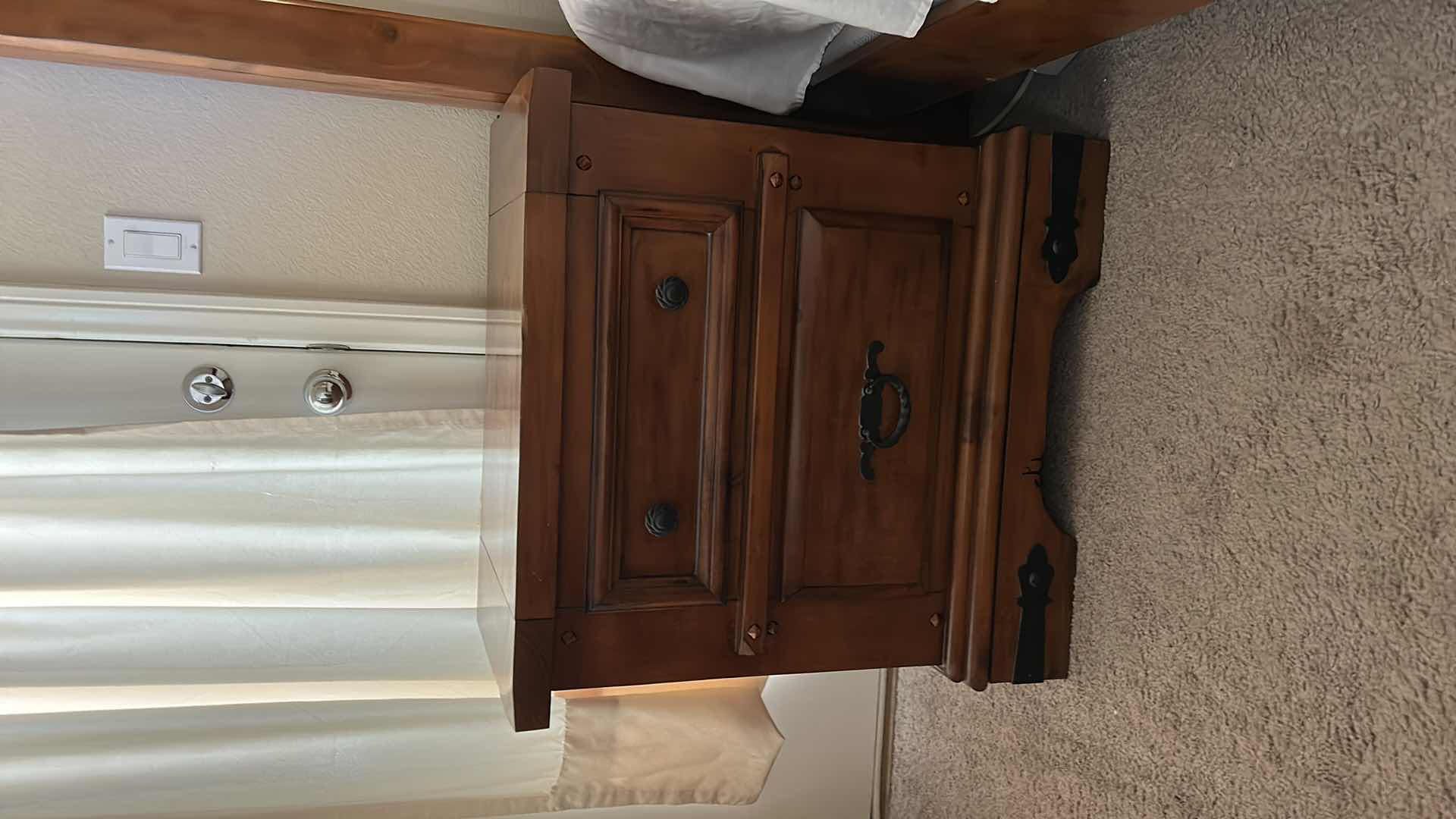 Photo 5 of HOME FURNITURE - WOOD NIGHTSTAND 28” x 17” x H29”