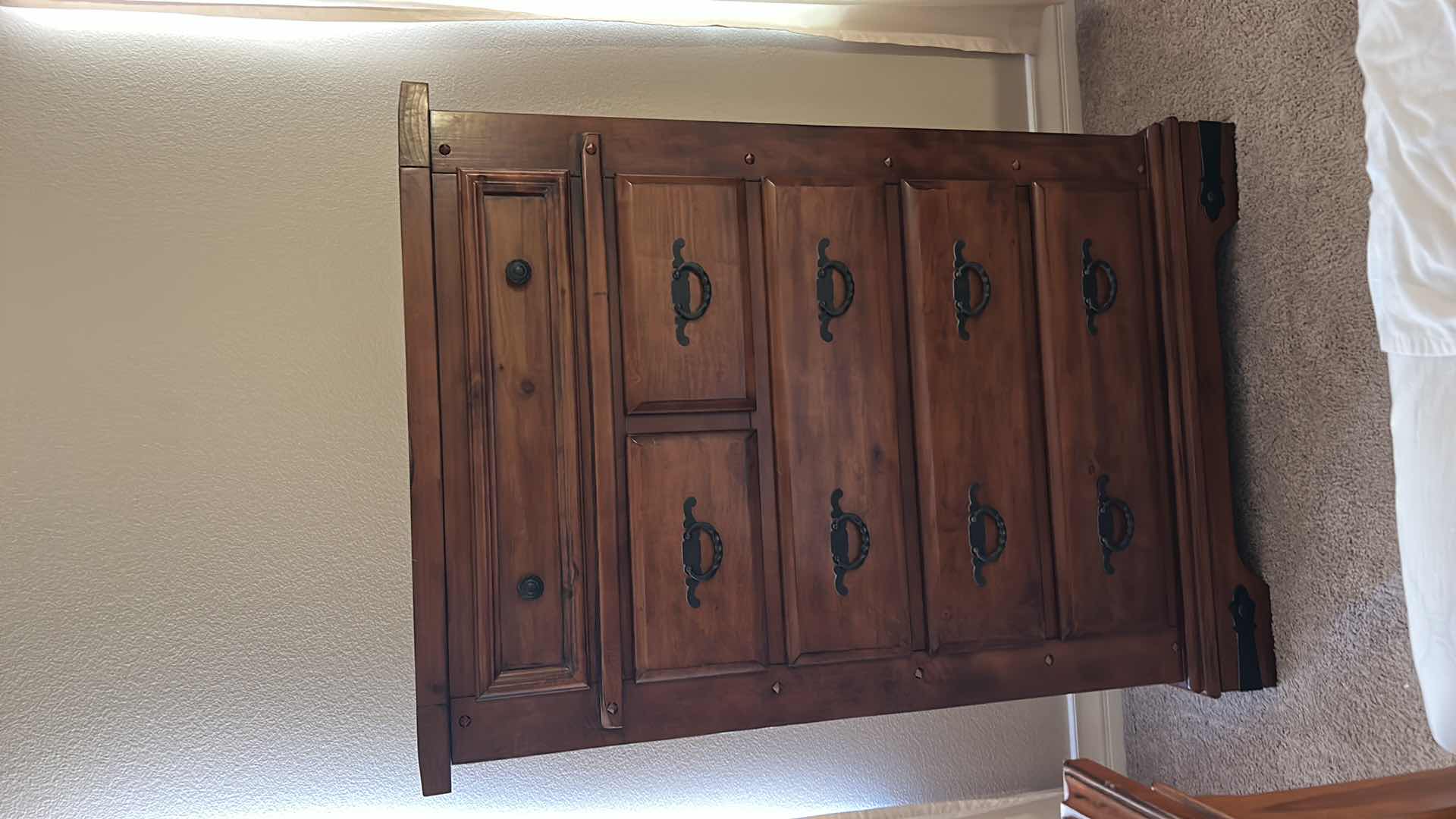 Photo 1 of HOME FURNITURE - WOOD 5 DRAWER CHEST 40” x 18” x H57”