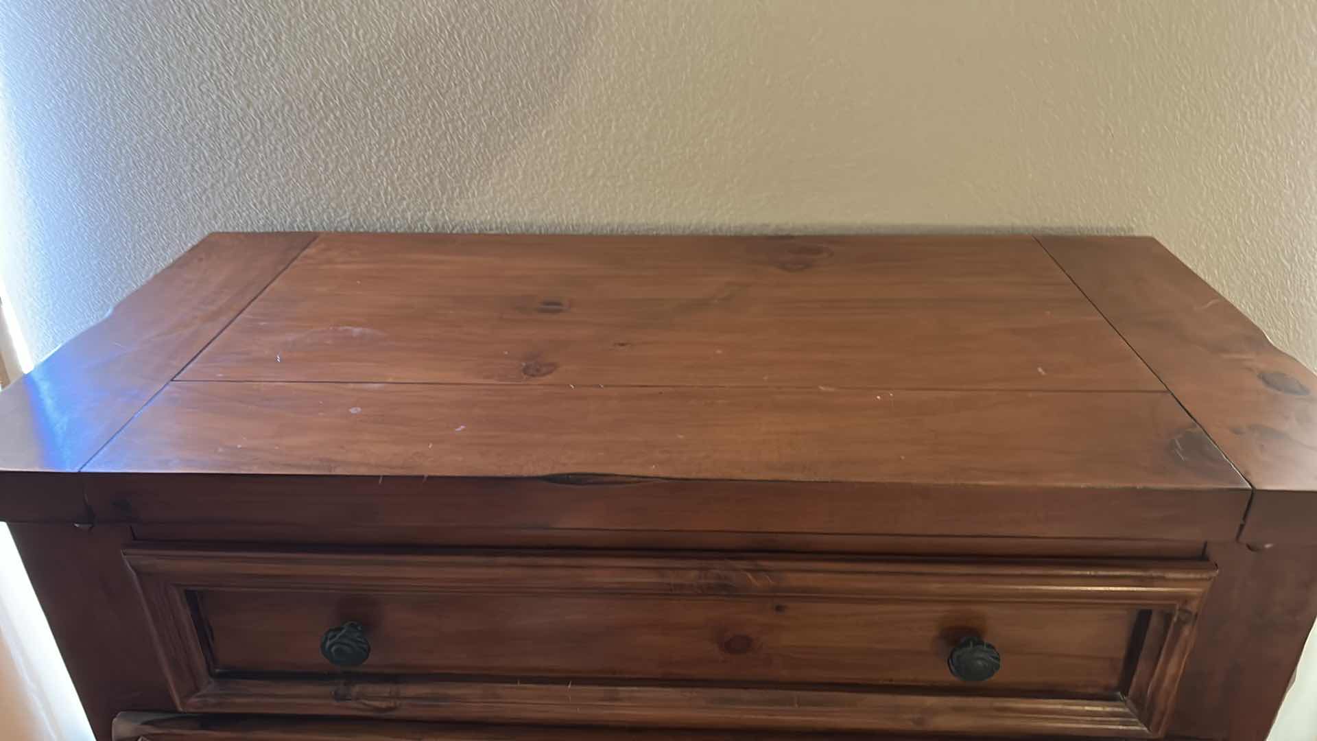 Photo 1 of HOME FURNITURE - WOOD 5 DRAWER CHEST 40” x 18” x H57”