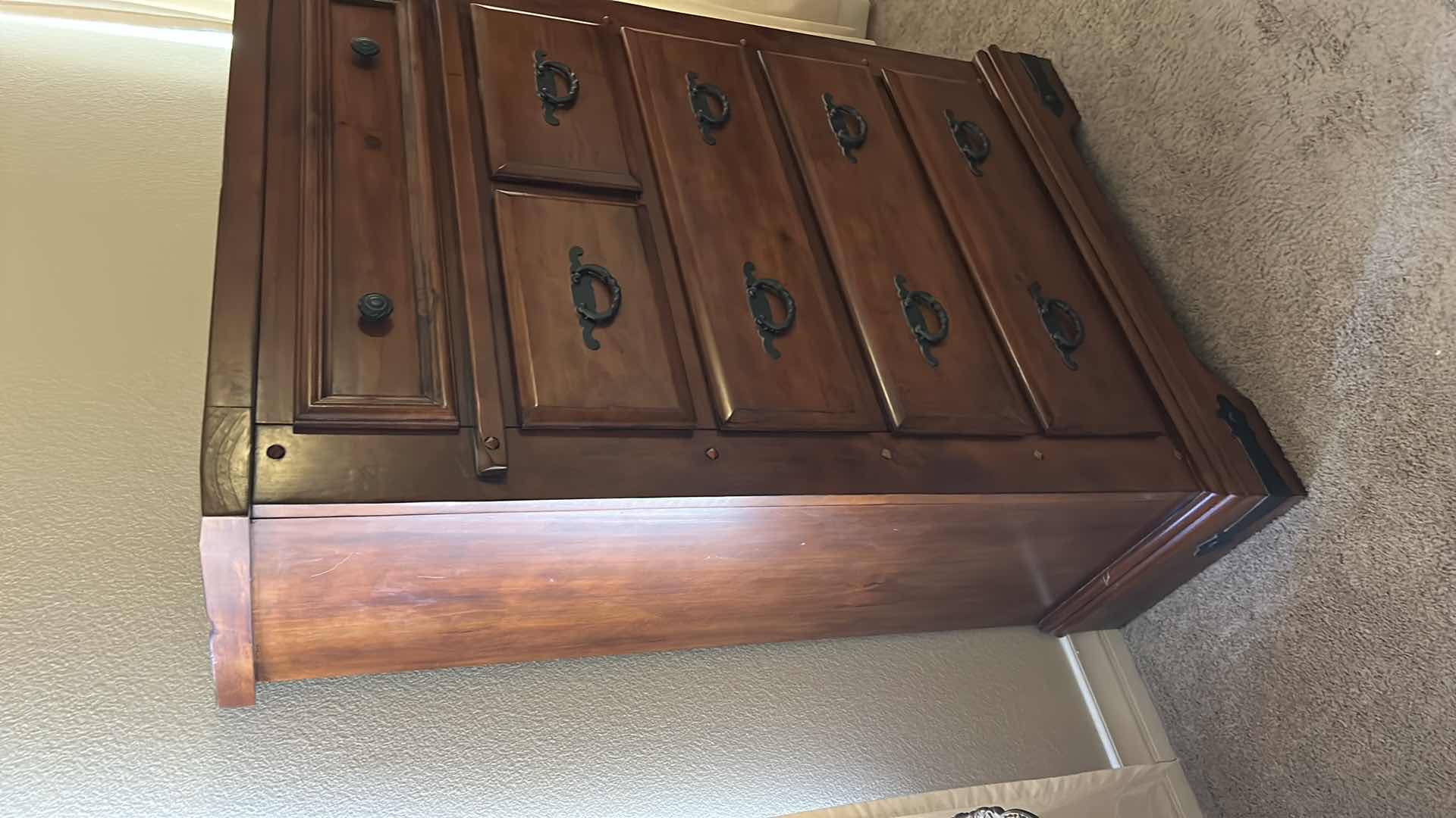 Photo 1 of HOME FURNITURE - WOOD 5 DRAWER CHEST 40” x 18” x H57”