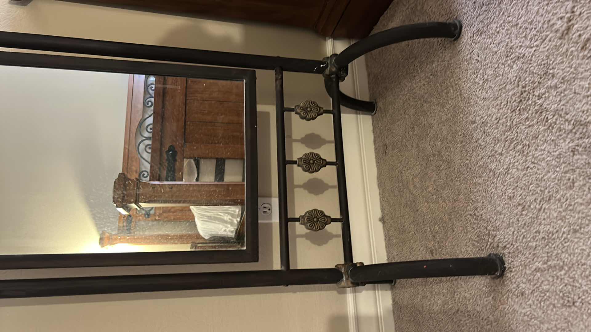 Photo 1 of HOME FURNITURE - VINTAGE METAL  DRESSING  MIRROR H65”