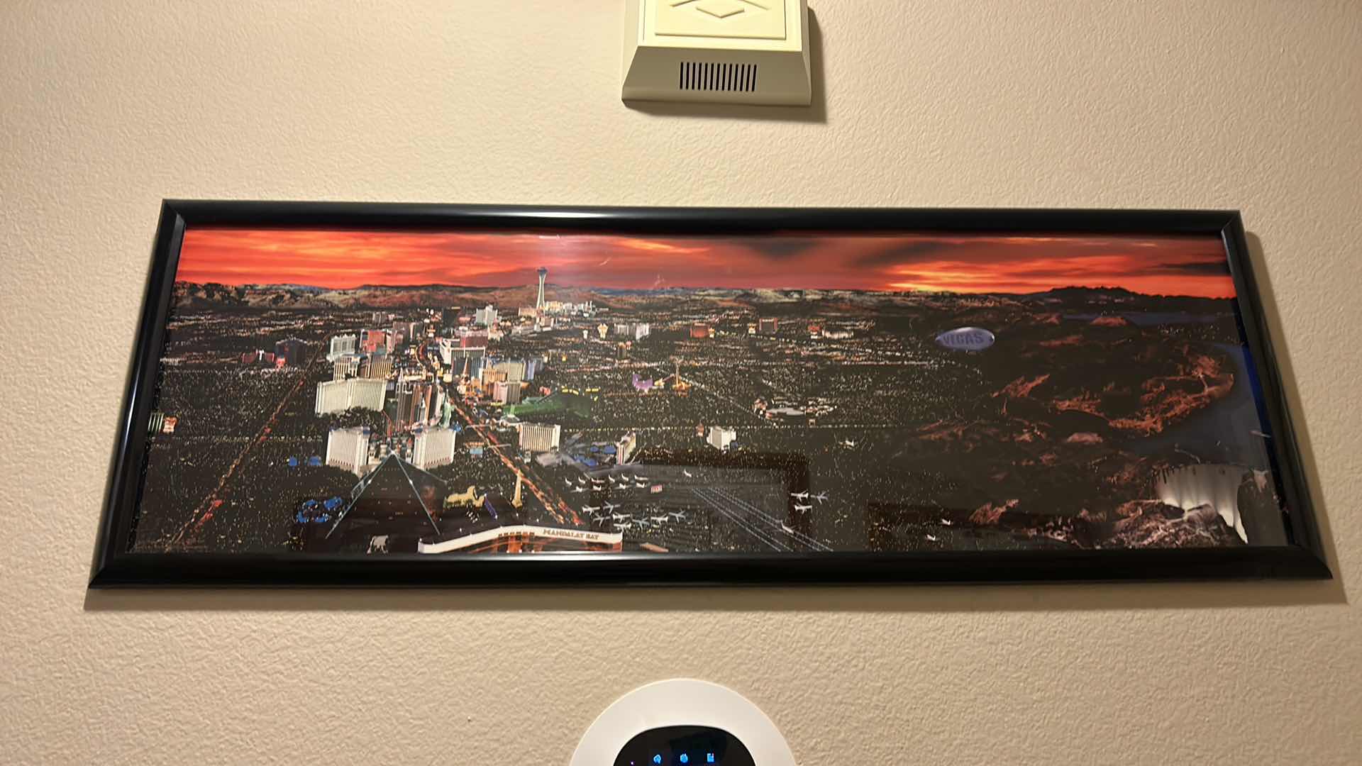 Photo 1 of DOWNTOWN VEGAS FRAMED ARTWORK 37” x 13”