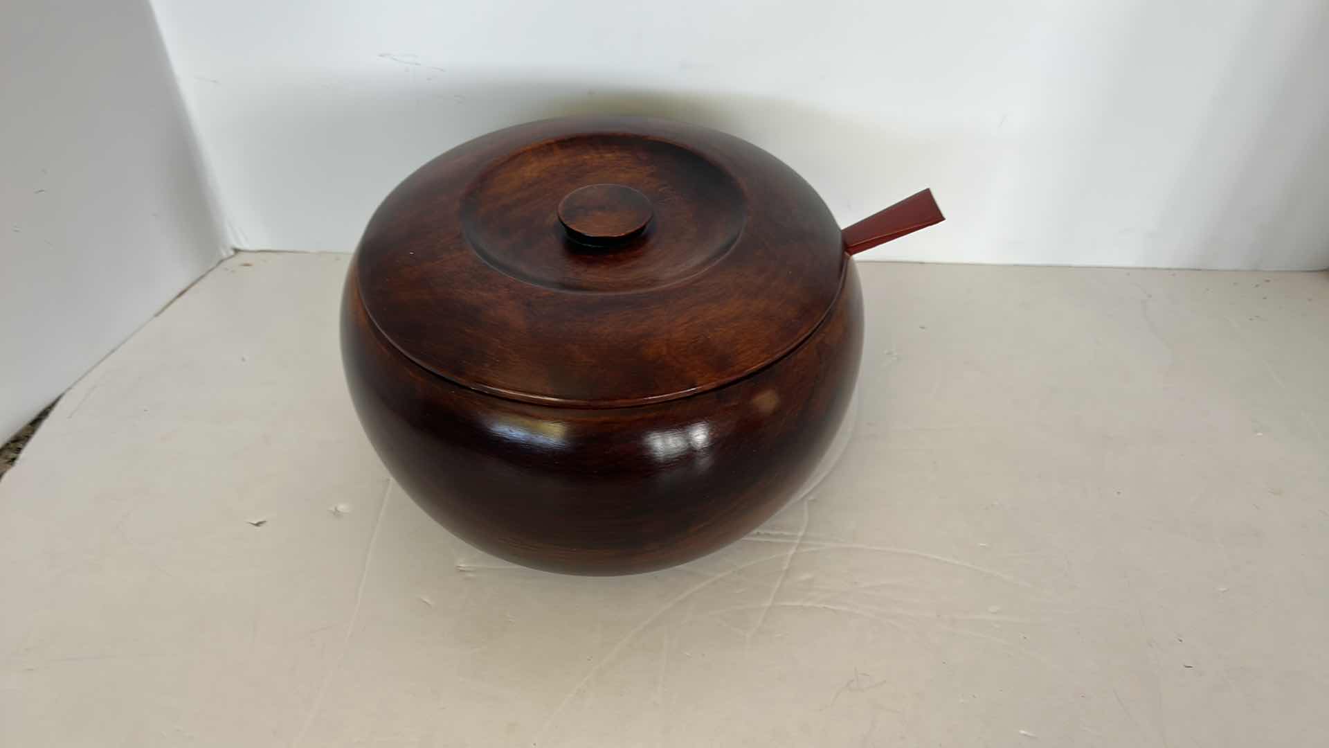 Photo 6 of POLISHED WOOD RICE BOWL, FAMILY SIZE 9 1/2” x 4 1/2"