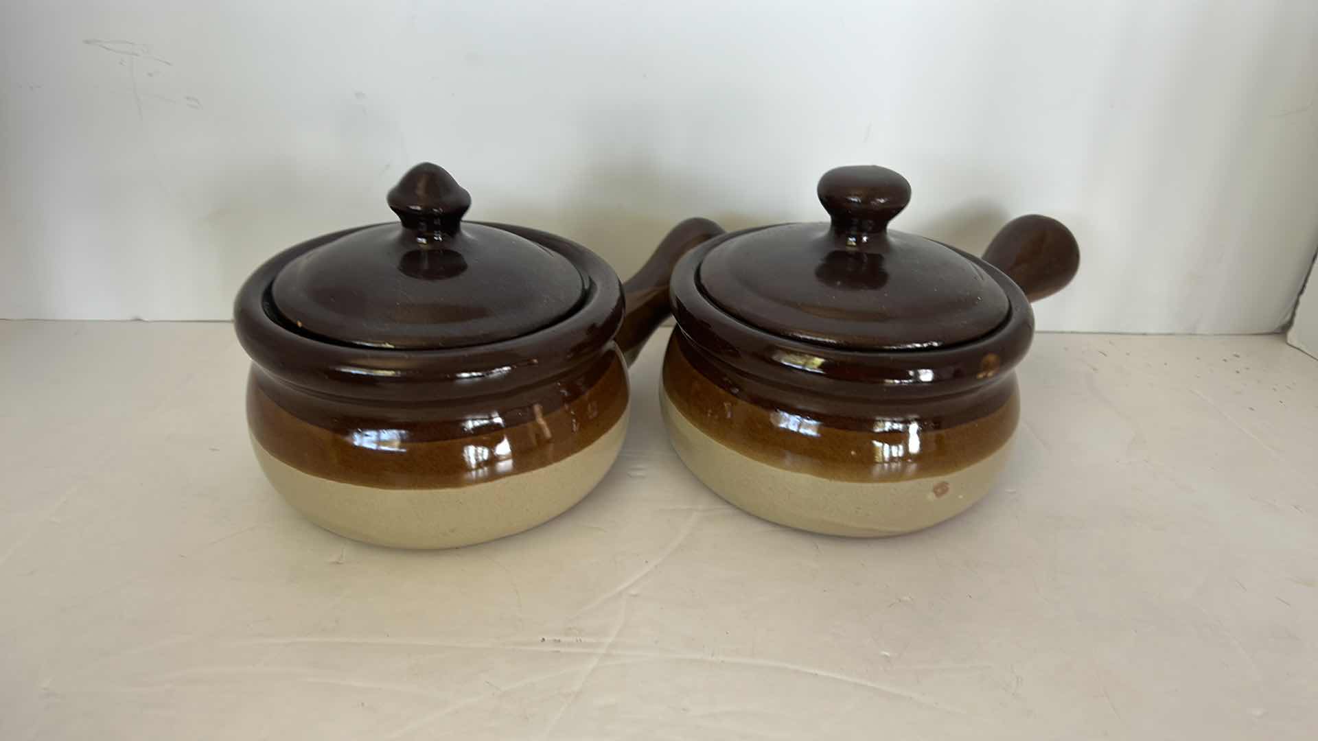 Photo 3 of KITCHEN ACCESSORIES-  TWO  STONEWARE SOUP TERRINE'S AND SIGNED POTTERY BOWL