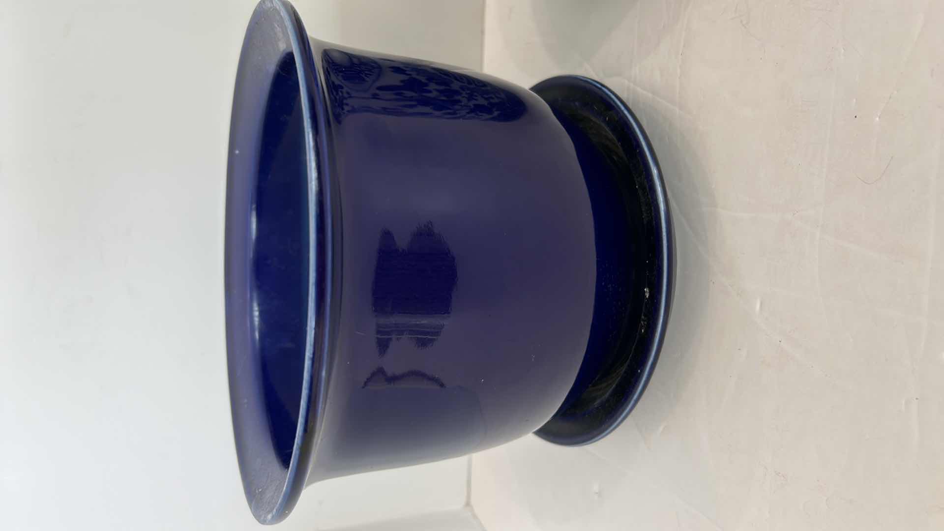 Photo 1 of 2 CERAMIC POTTERY WITH 2 FAUX PLANTS