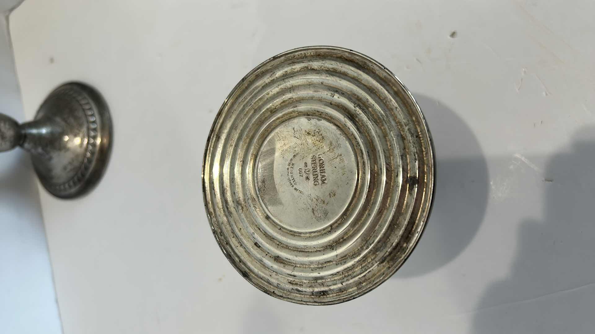 Photo 1 of 4 STERLING SILVER CANDLE HOLDERS