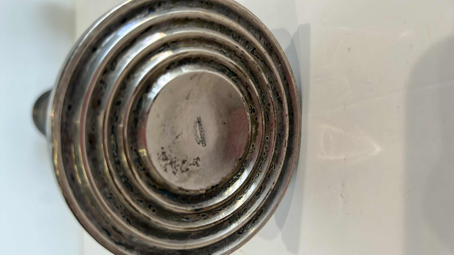 Photo 1 of 4 STERLING SILVER CANDLE HOLDERS