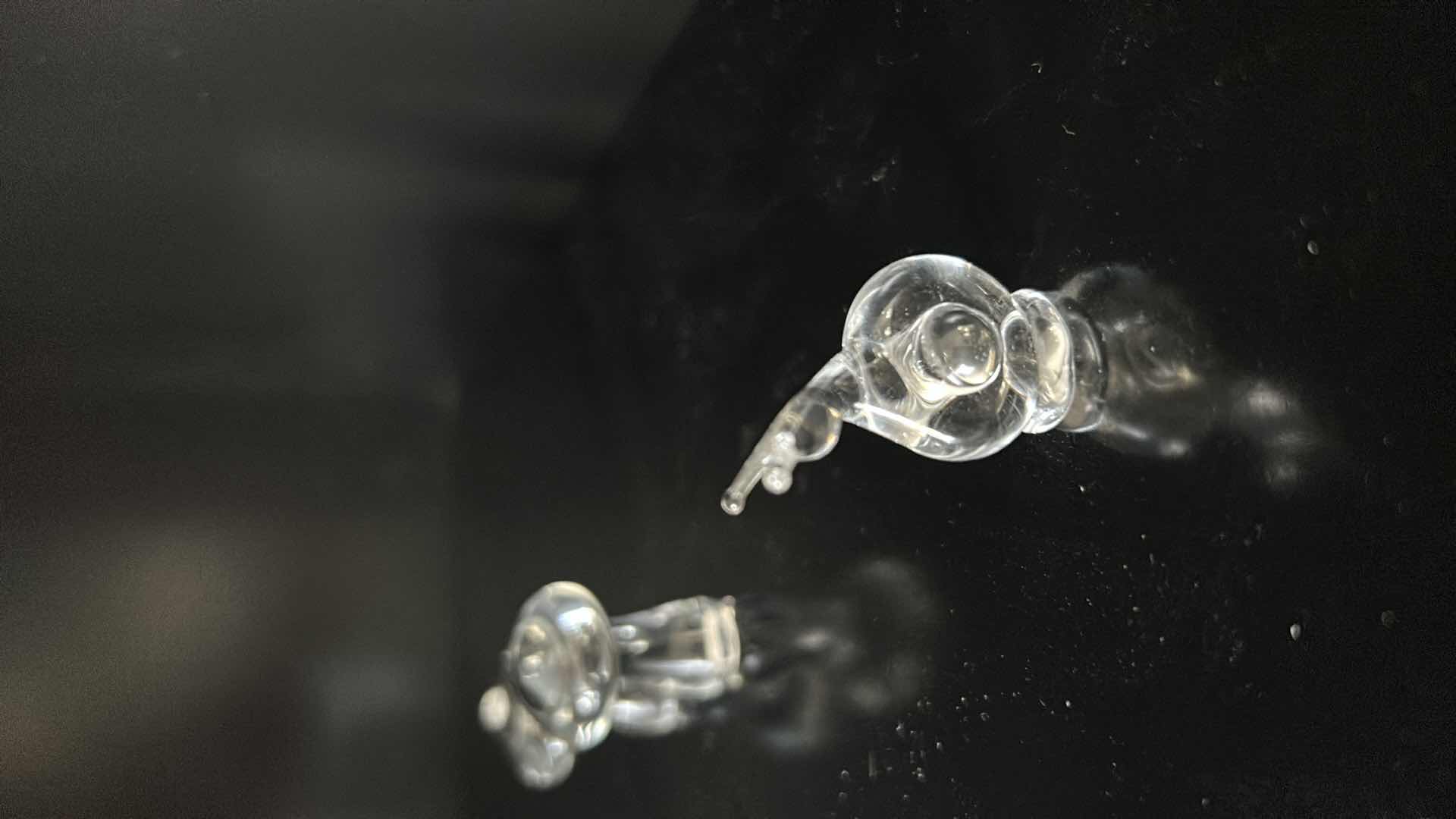 Photo 1 of HAND BLOWN GLASS FIGURINES SNAILS AND MUSHROOMS TALLEST 3.5”