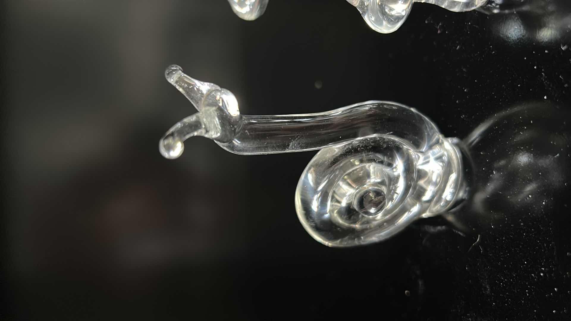 Photo 1 of HAND BLOWN GLASS FIGURINES SNAILS AND MUSHROOMS TALLEST 3.5”