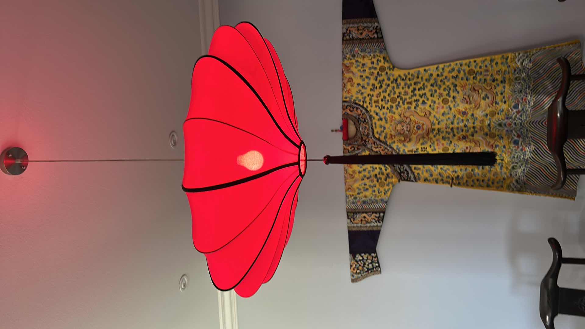 Photo 1 of CHINESE LANTERN LIGHT FIXTURE 30" ROUND