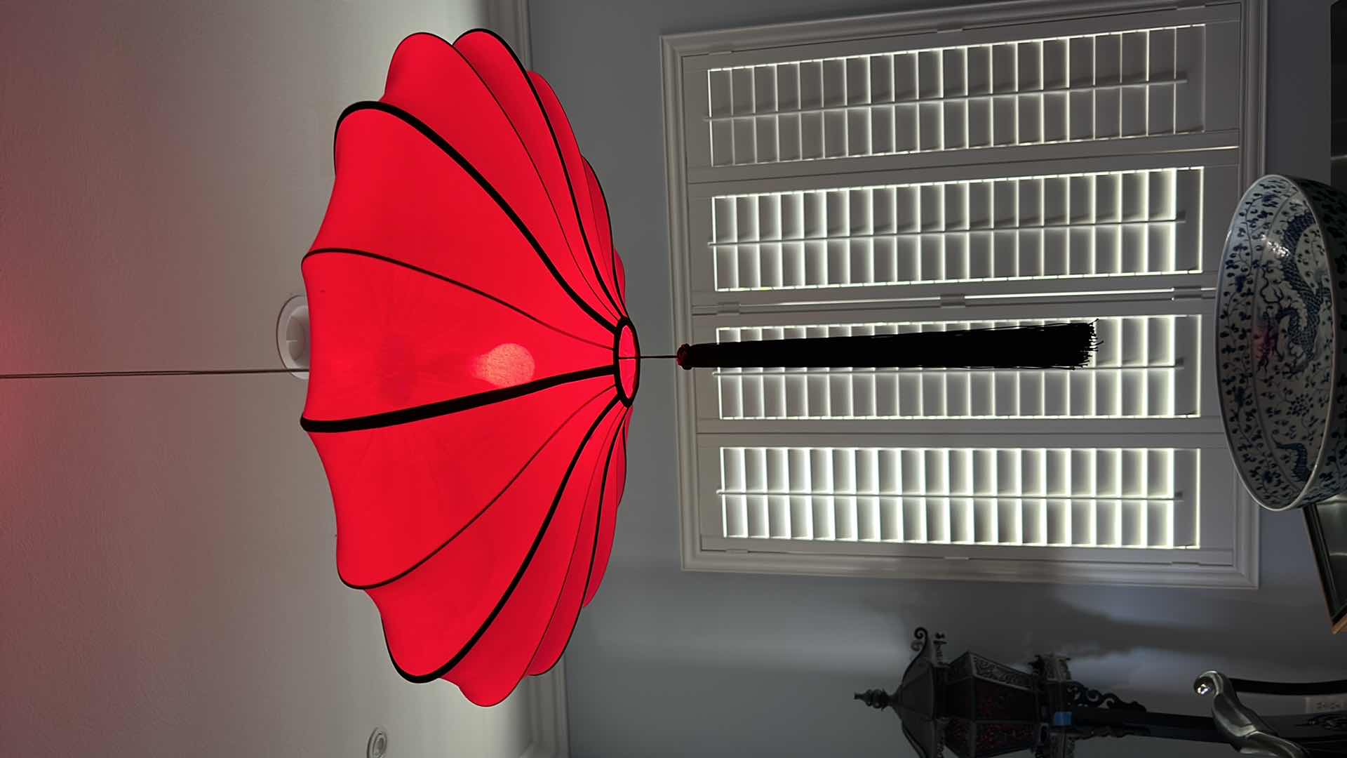 Photo 1 of CHINESE LANTERN LIGHT FIXTURE 30" ROUND