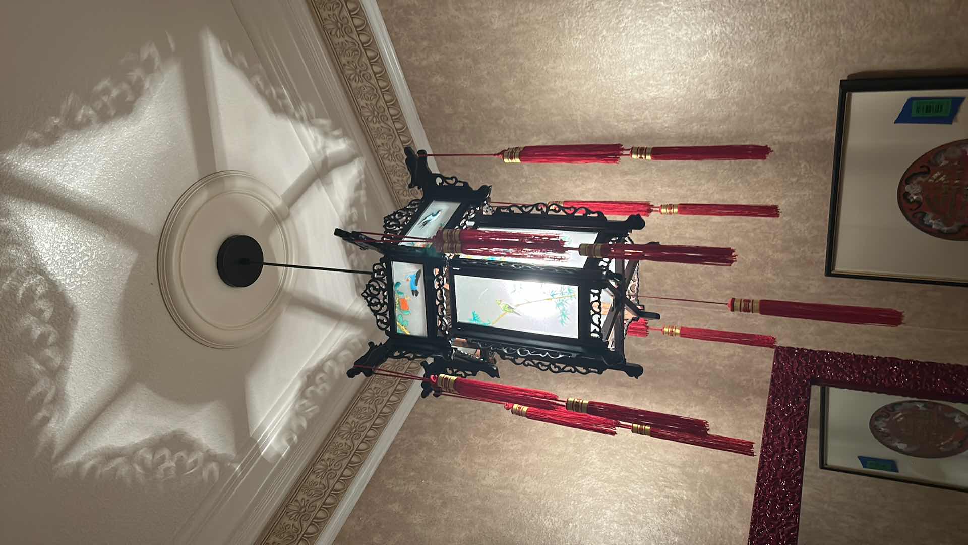 Photo 1 of CHINESE LANTERN  LIGHT FIXTURE 20” x 51”