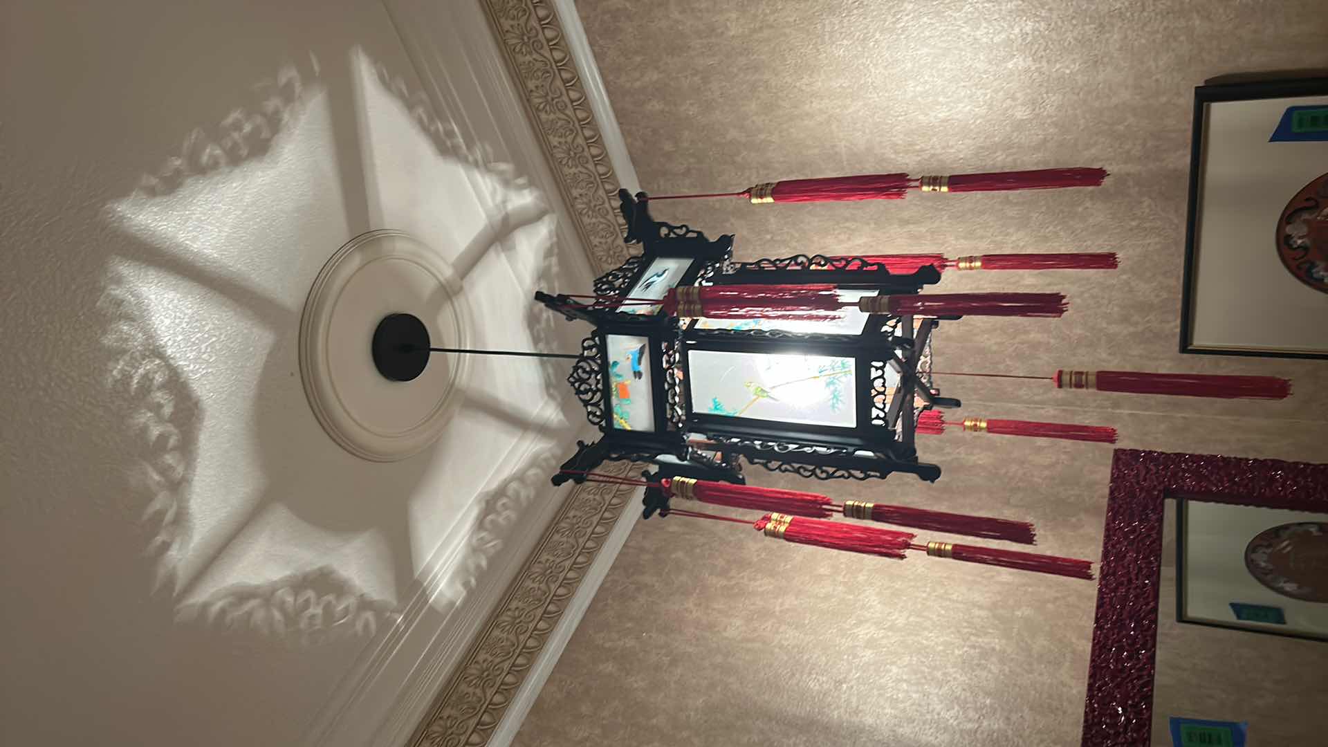 Photo 1 of CHINESE LANTERN  LIGHT FIXTURE 20” x 51”