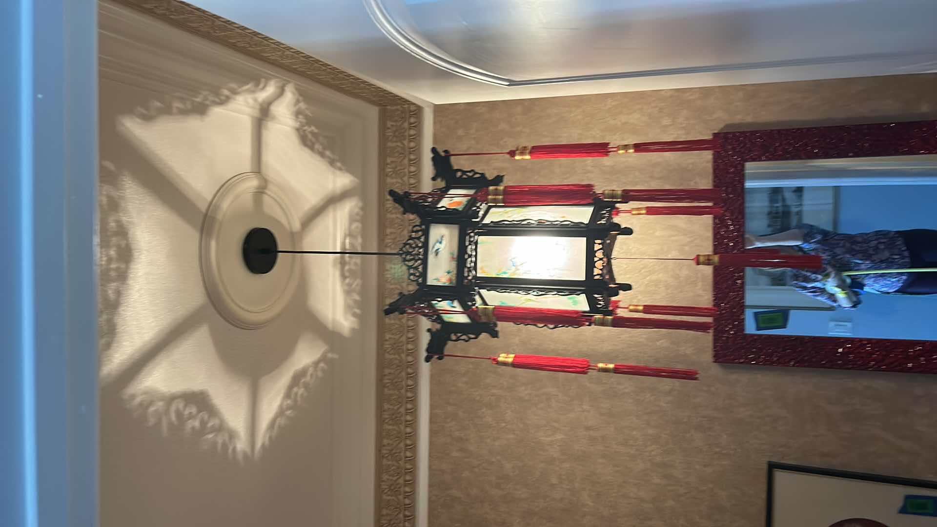 Photo 1 of CHINESE LANTERN  LIGHT FIXTURE 20” x 51”