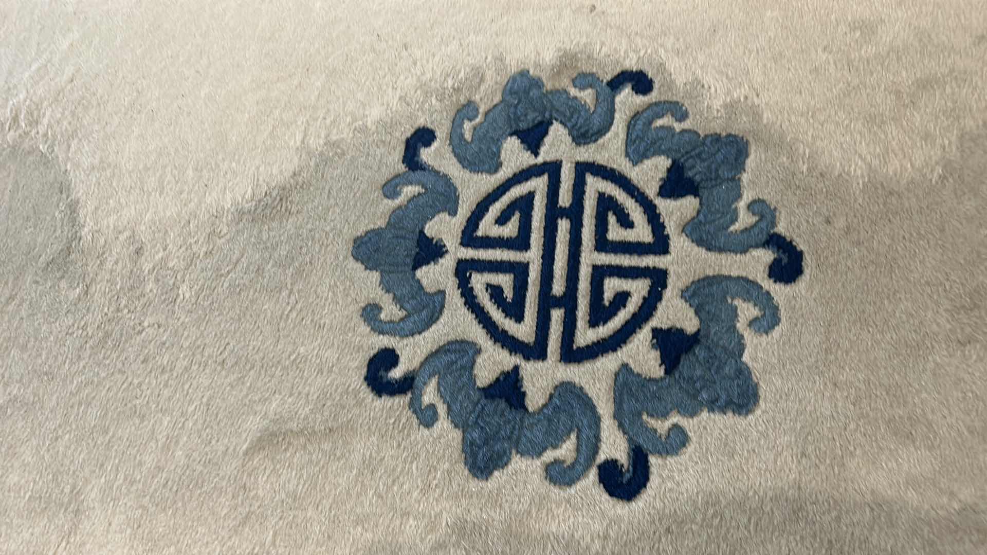 Photo 1 of HAND WOVEN WOOL CARPET FROM HONG KONG 11’ x 3’