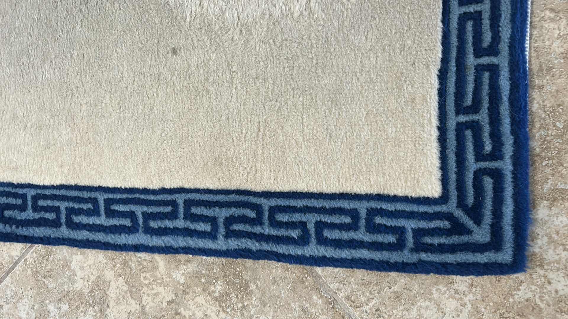 Photo 1 of HAND WOVEN WOOL CARPET FROM HONG KONG 11’ x 3’