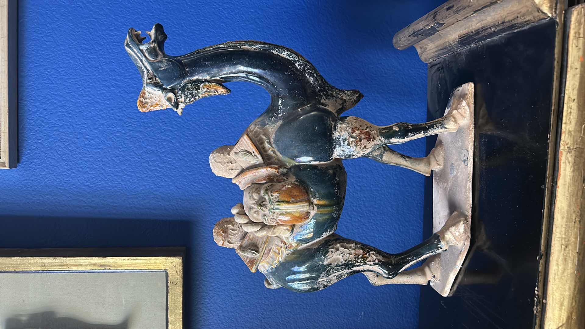 Photo 1 of CERAMIC CAMEL REPLICA Tang Dynasty Terra Cotta Painted Bactrian Camel Figure 14” x 18”