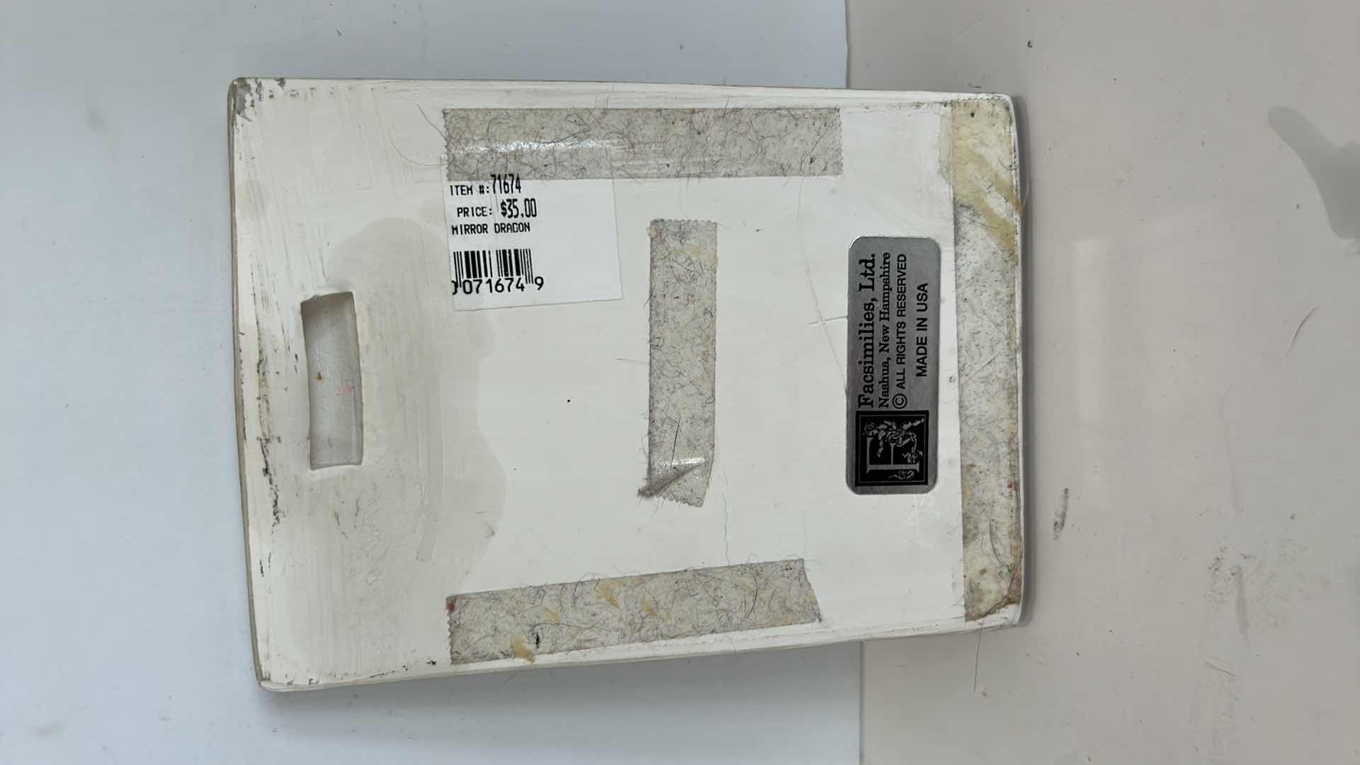 Photo 4 of CHINESE SILVER DRAGON WALL PLAQUE 4 1/4" x 5 3/4”