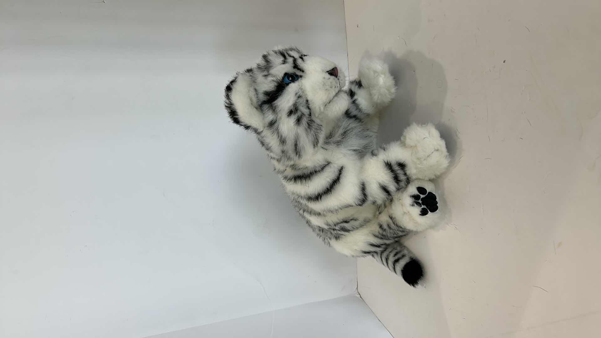 Photo 1 of BATTERY OPERATED SNOW LEOPARD STUFFED ANIMAL H16"