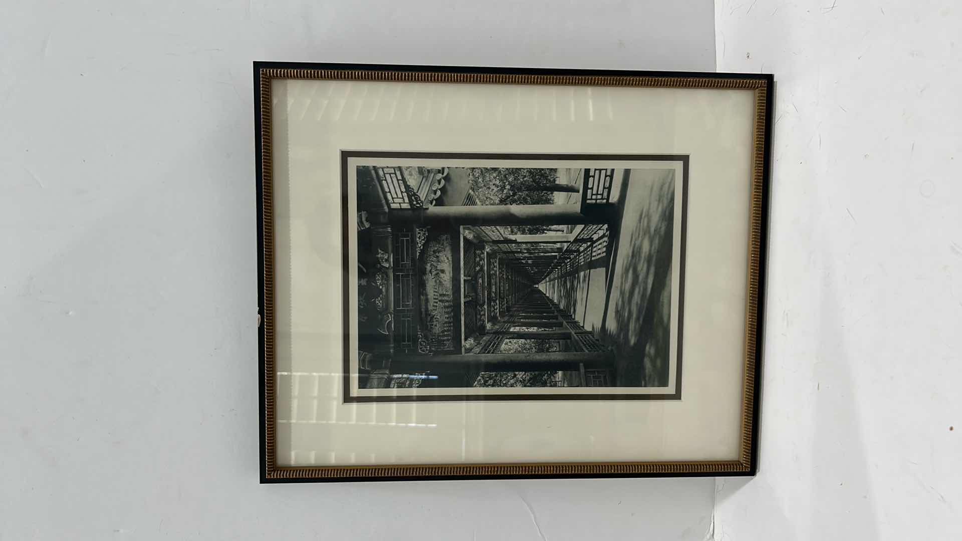 Photo 1 of ORIGINAL PHOTOGRAPH BY DONALD MENNIE "THE LONG GALLERY- SUMMER PALACE FRAMED ARTWORK 13 1/2” x 16 1/2”