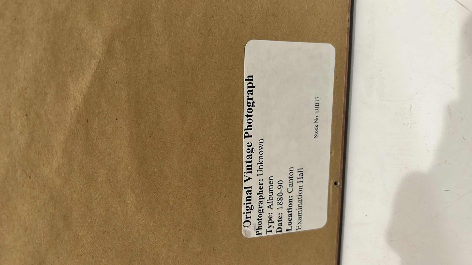 Photo 1 of ORIGINAL VINTAGE PHOTOGRAPH. LOCATION "CANTON" DATE  1880–1890 FRAMED ARTWORK 16” x 13 1/2”