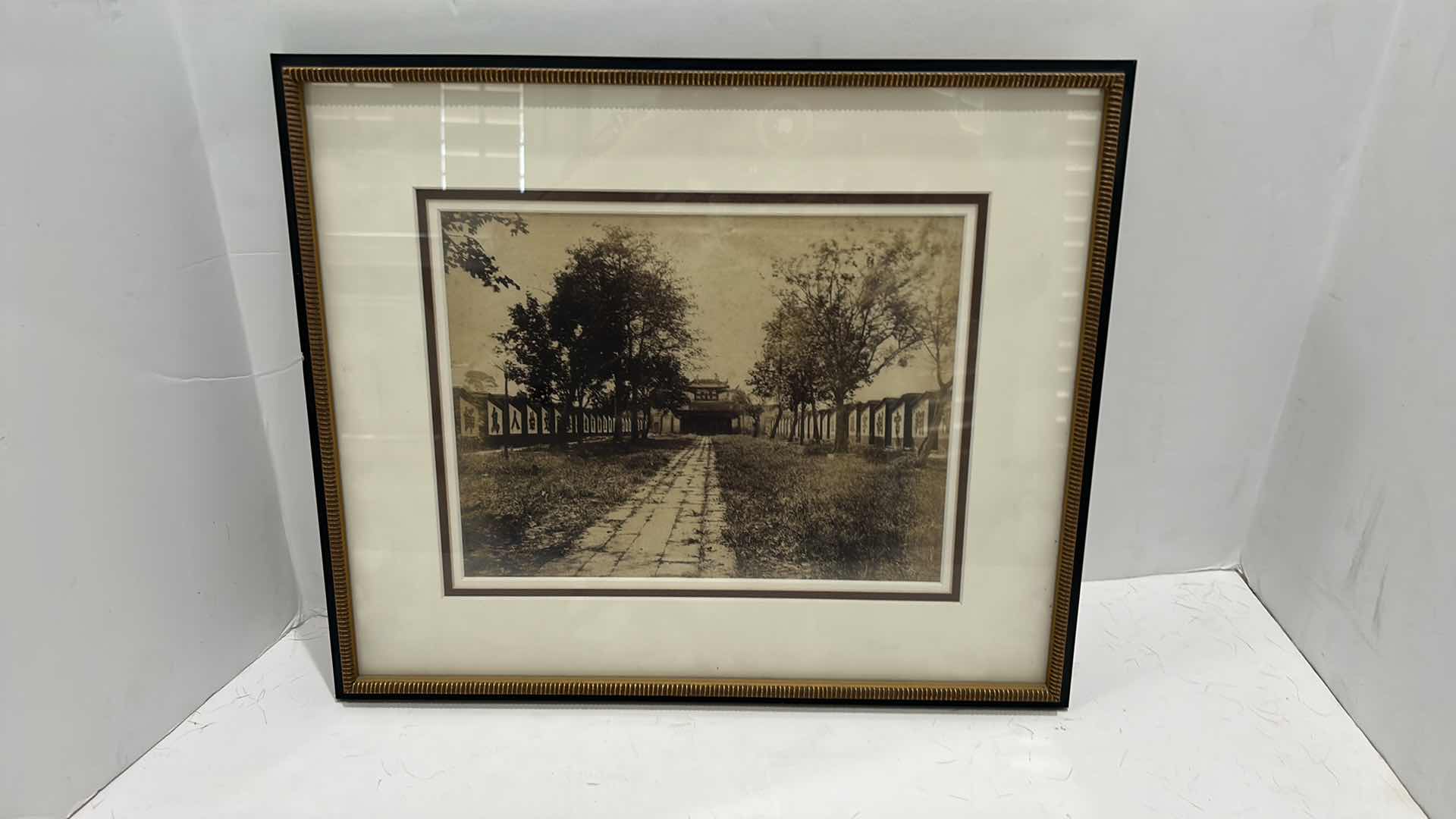 Photo 1 of ORIGINAL VINTAGE PHOTOGRAPH. LOCATION "CANTON" DATE  1880–1890 FRAMED ARTWORK 16” x 13 1/2”