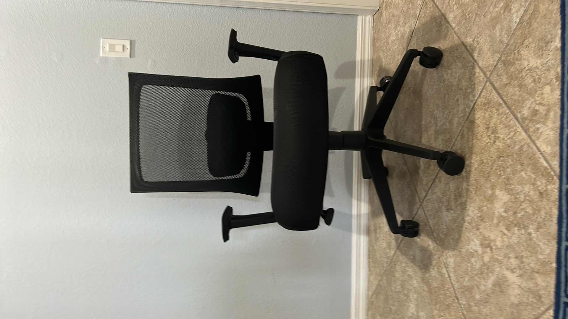 Photo 1 of EXECUTIVE OFFICE CHAIR, ADJUSTABLE ON WHEELS WITH LUMBAR SUPPORT 