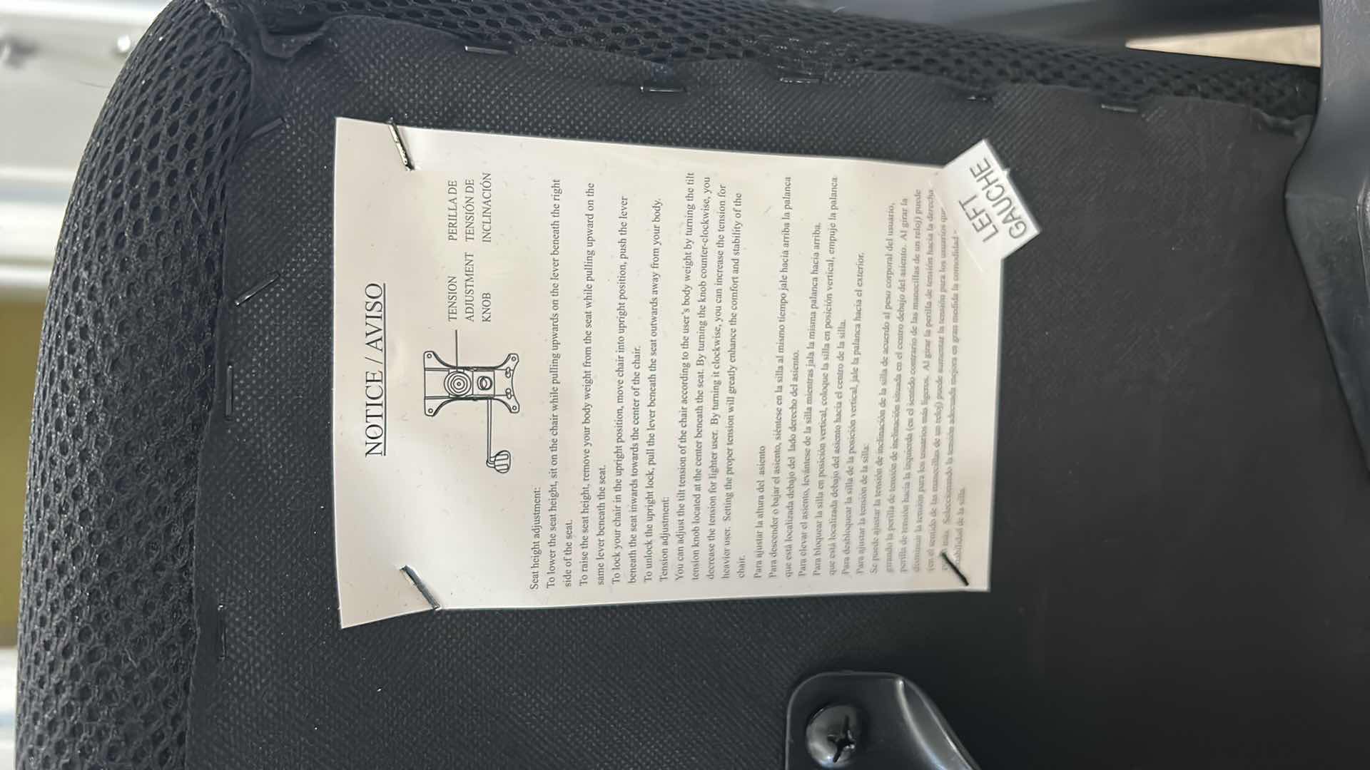 Photo 1 of EXECUTIVE OFFICE CHAIR, ADJUSTABLE ON WHEELS WITH LUMBAR SUPPORT 