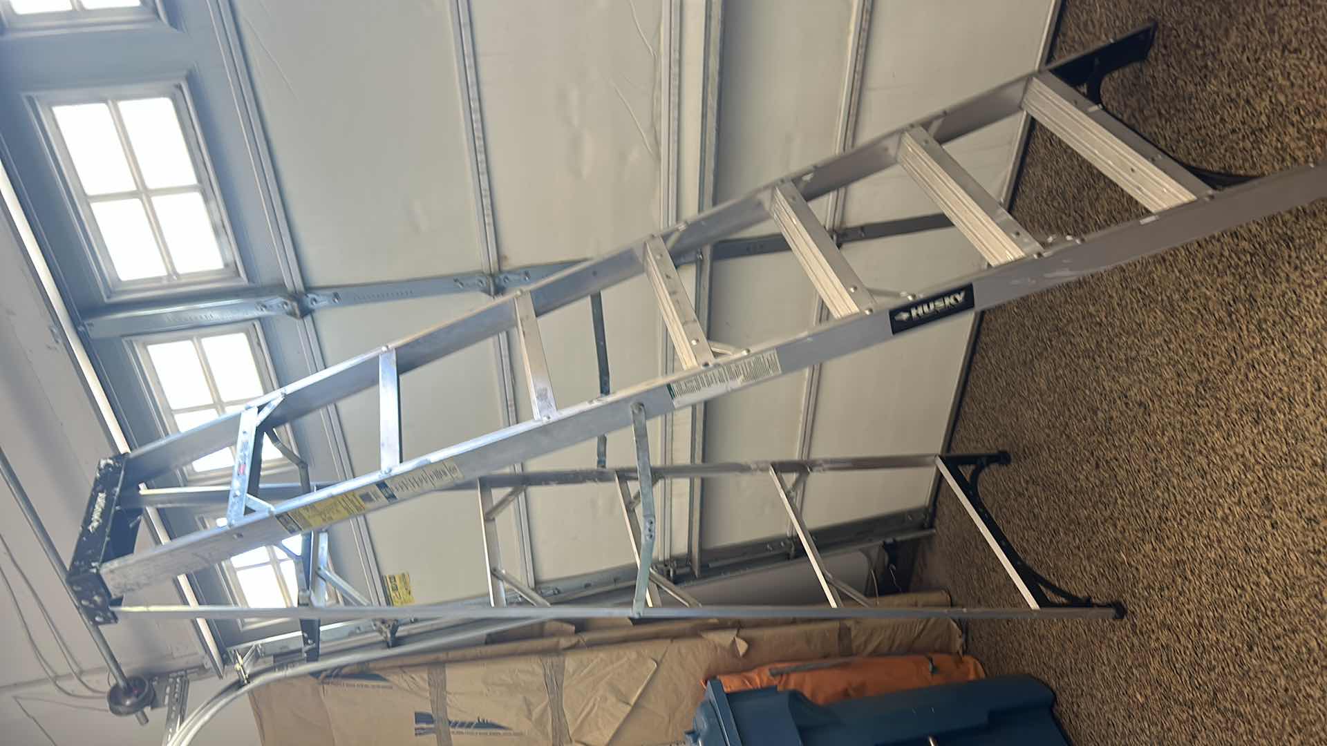 Photo 1 of 8 FOOT ALUMINUM LADDER