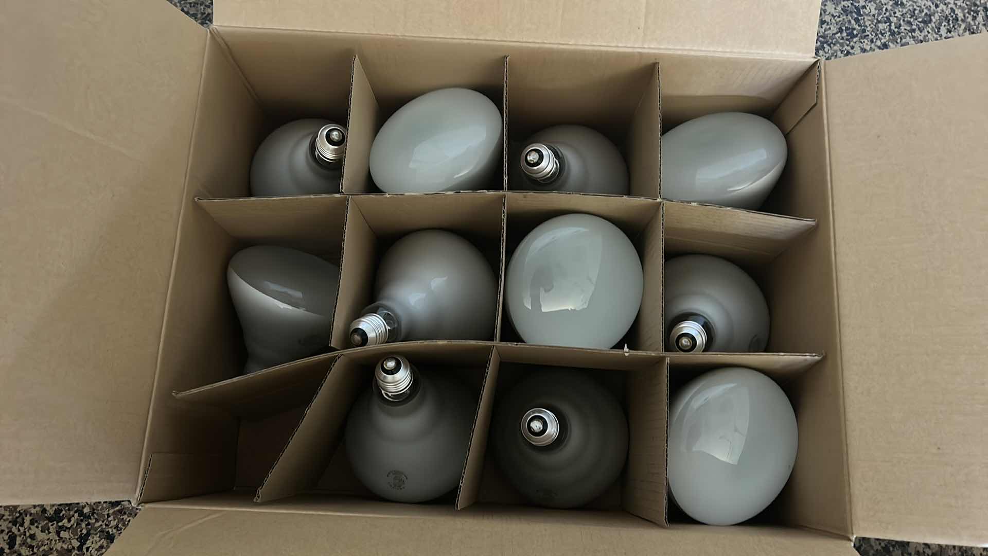 Photo 1 of CASE OF LIGHTBULBS ` INDOOR FLOODLIGHT 65 WATT  -1 MISSING