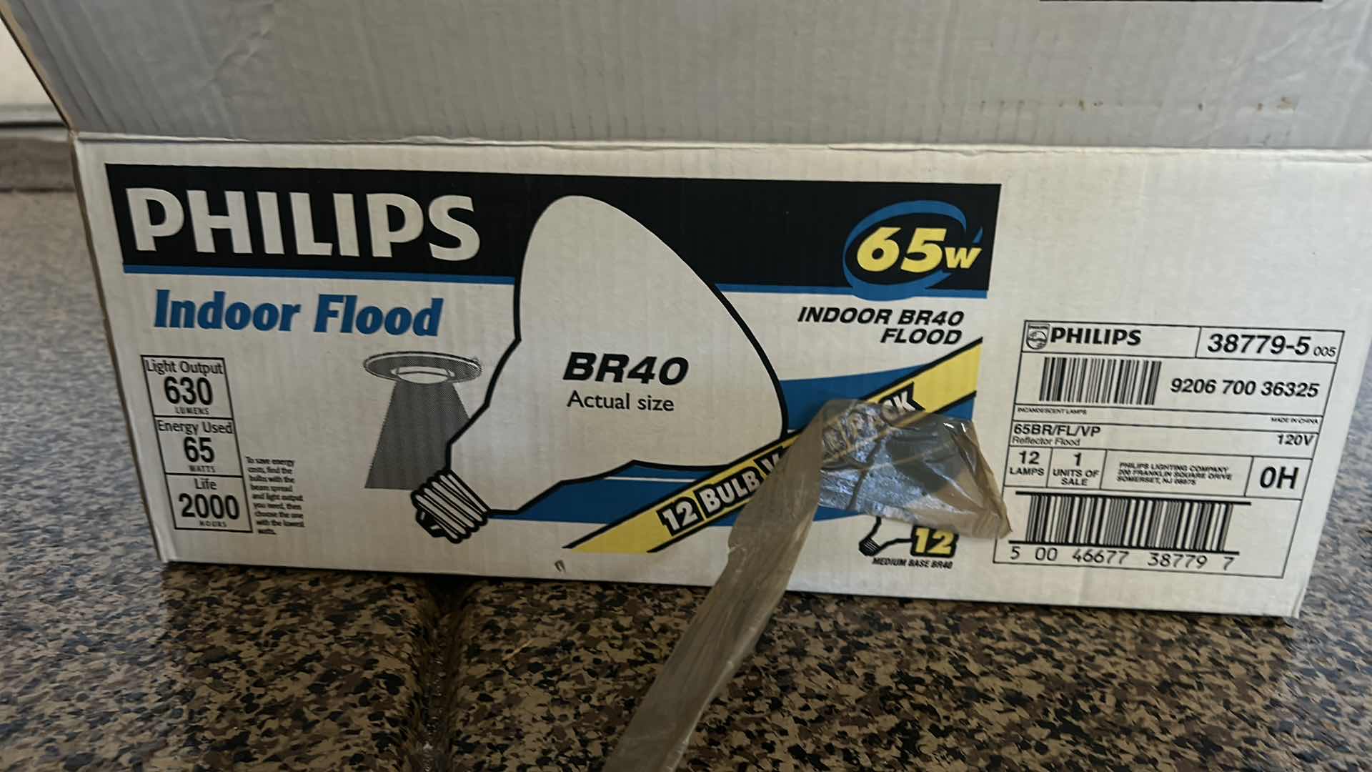 Photo 1 of CASE OF LIGHTBULBS ` INDOOR FLOODLIGHT 65 WATT  -1 MISSING