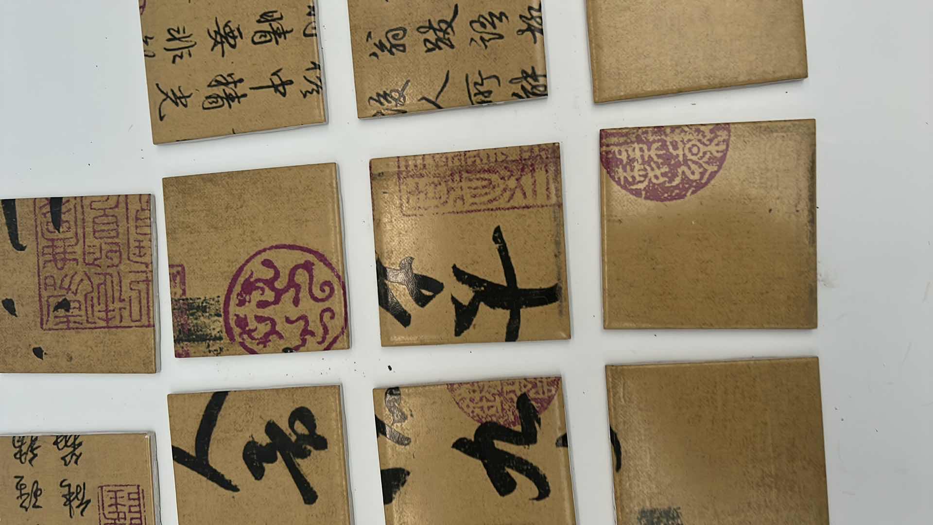 Photo 5 of 20 -  4” x 4” CERAMIC CHINESE TILE PIECES