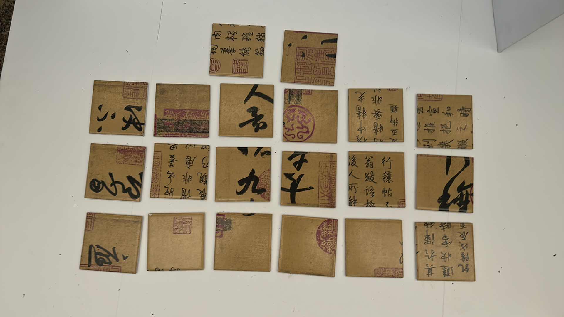 Photo 10 of 20 -  4” x 4” CERAMIC CHINESE TILE PIECES