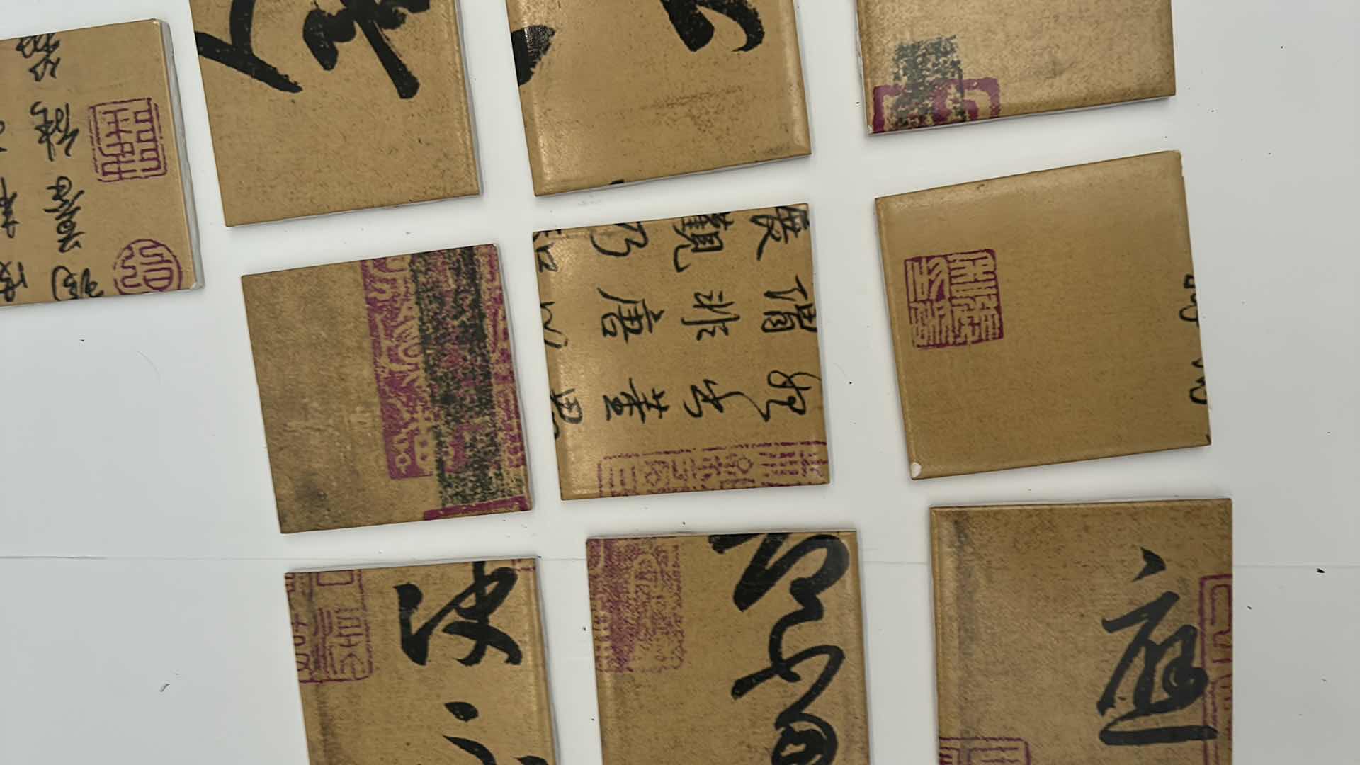 Photo 3 of 20 -  4” x 4” CERAMIC CHINESE TILE PIECES