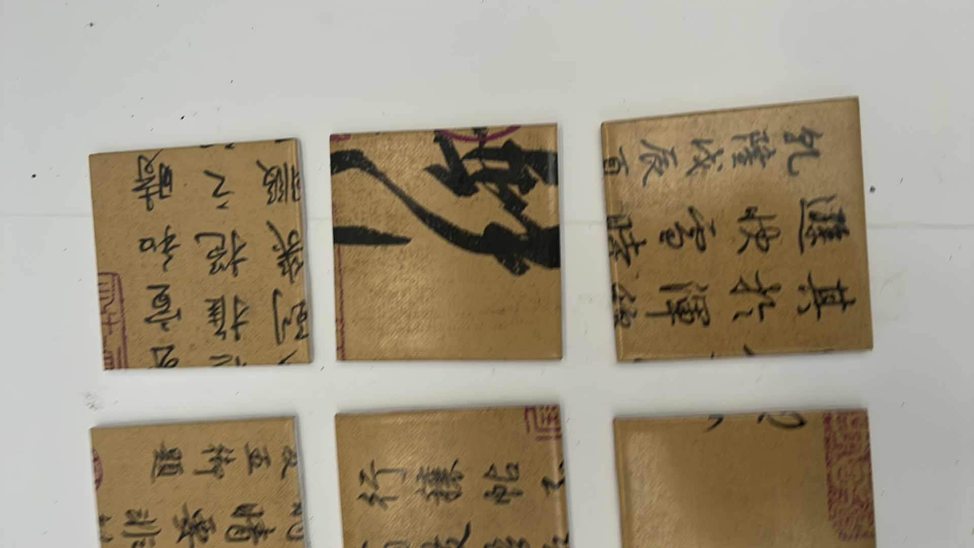 Photo 1 of 20 -  4” x 4” CERAMIC CHINESE TILE PIECES