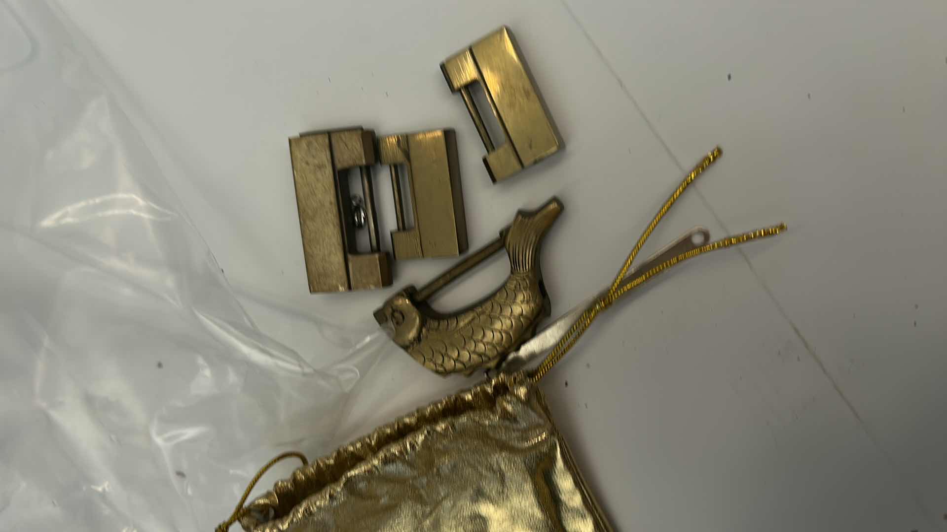 Photo 1 of BAG OF VINTAGE AND ANTIQUE CHINESE LOCKS 