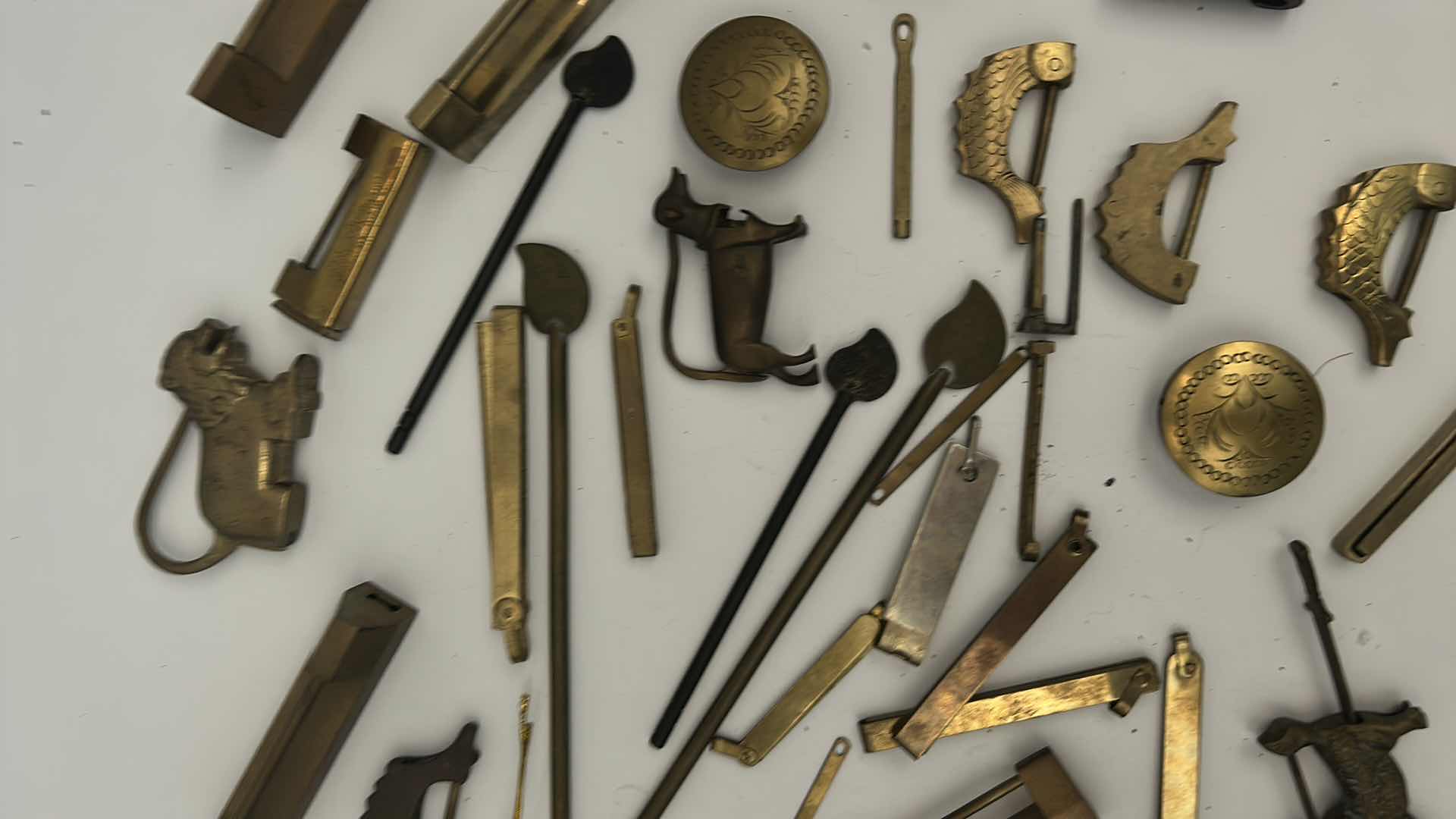 Photo 1 of BAG OF VINTAGE AND ANTIQUE CHINESE LOCKS 