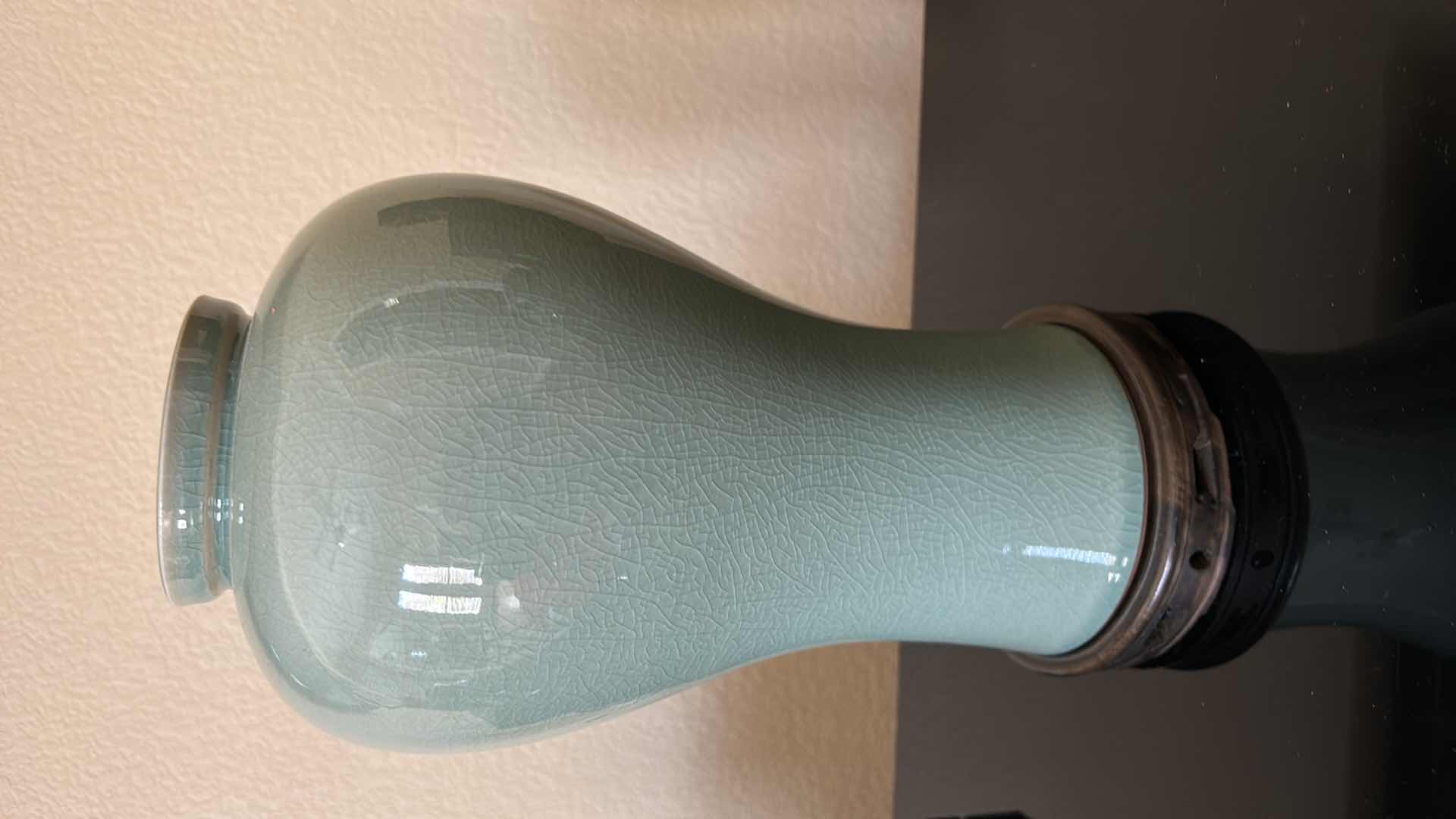 Photo 1 of KOREAN POTTERY WITH STAND  7” x 10 1/2”