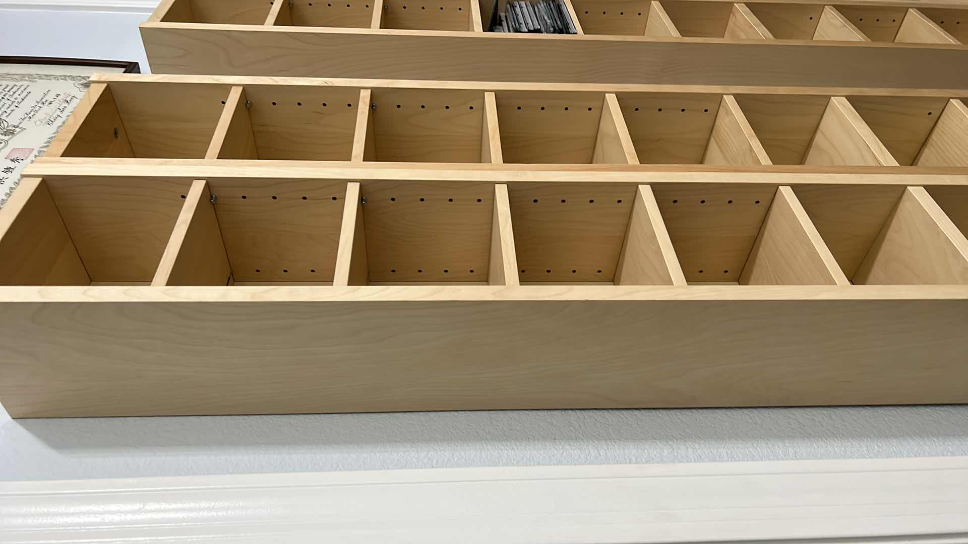 Photo 1 of 2 -  IKEA THIN SHELVING UNITS  8” x 7” x 80” each