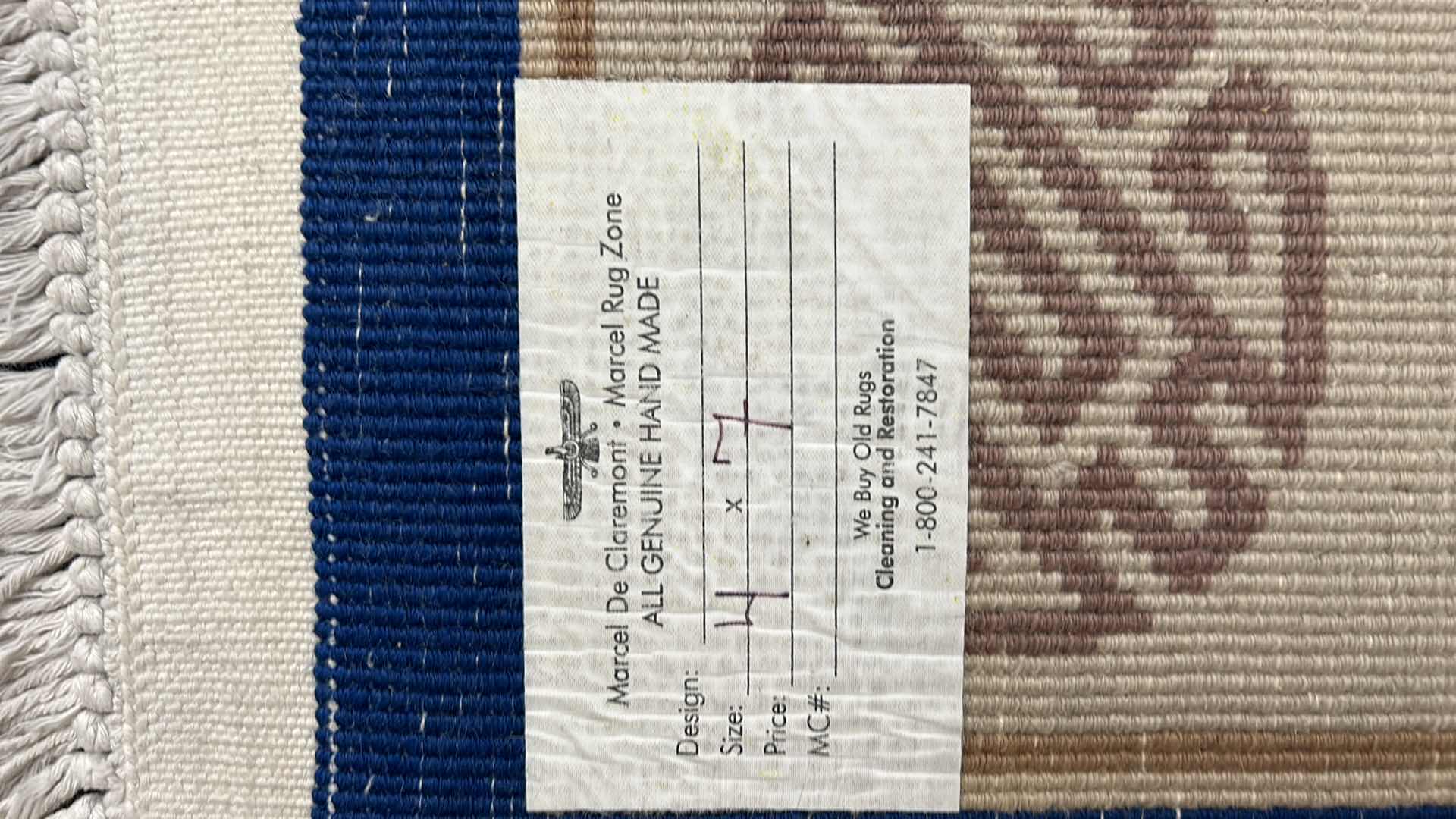 Photo 1 of GENUINE HANDMADE CHINESE DESIGN WOOL RUG, 4’ x 7’