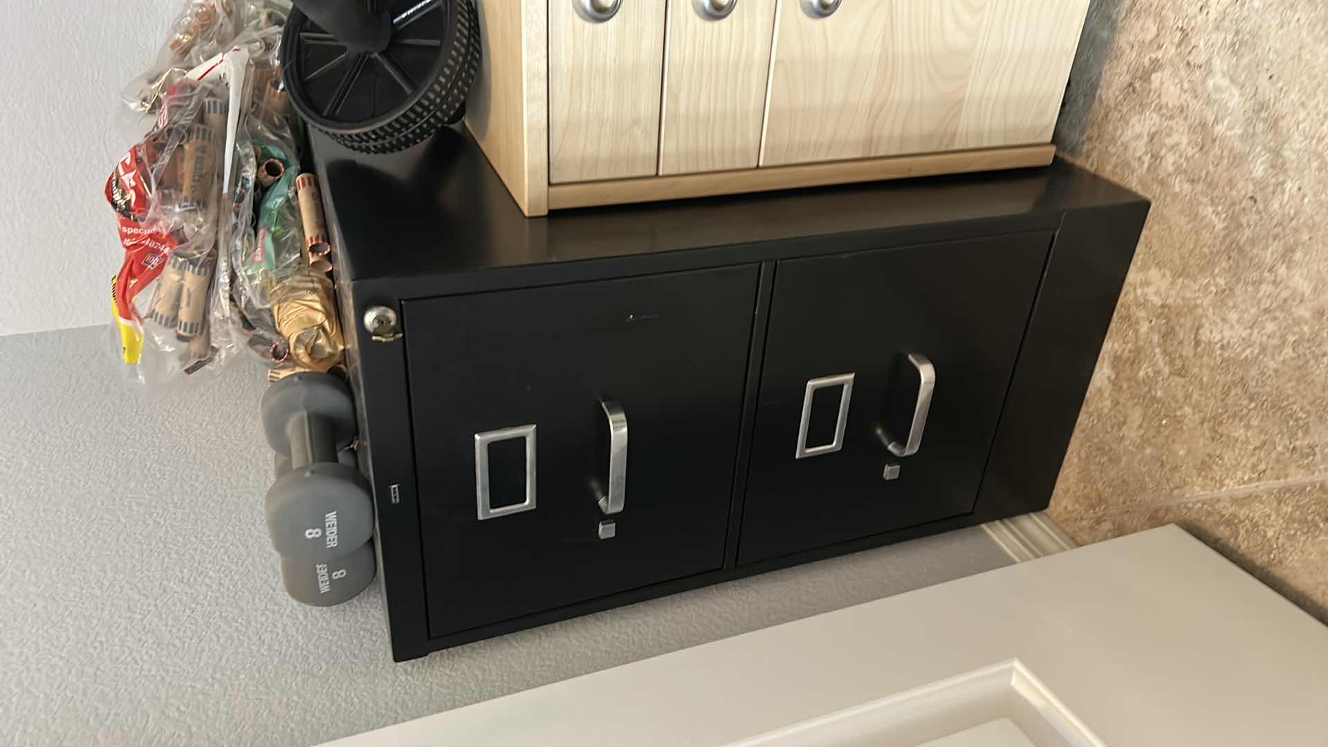 Photo 3 of METAL TWO DRAWER FILE CABINET WITH KEY 15“ x 26 1/2“ H 29"